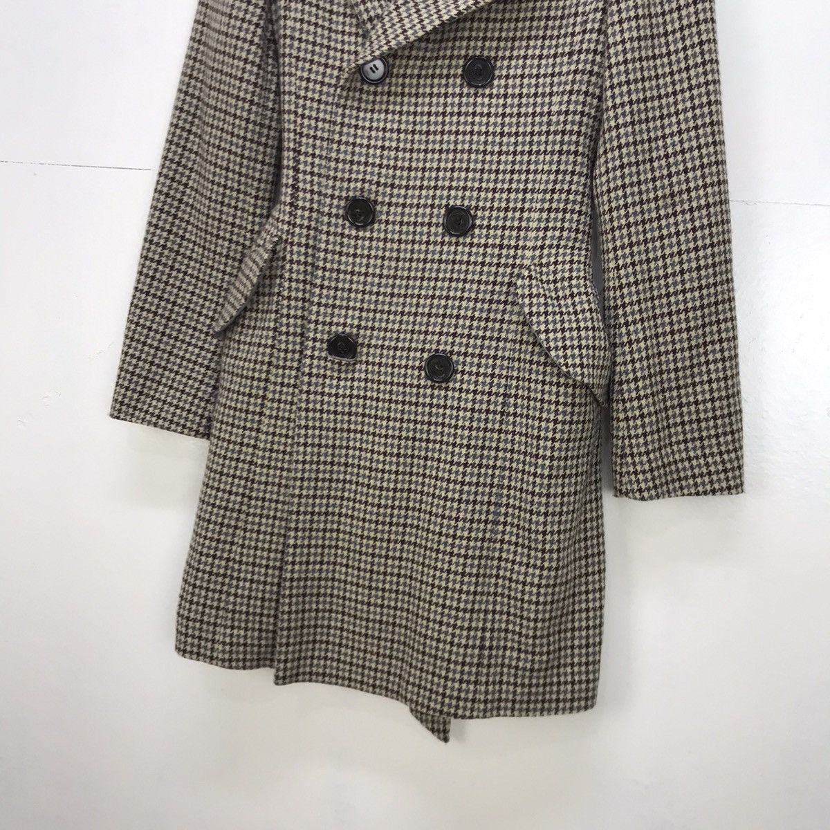 Issey Miyake Zucca by Issey Miyake Classic Check Wool Coat Size S / US 4 / IT 40 - 6 Thumbnail