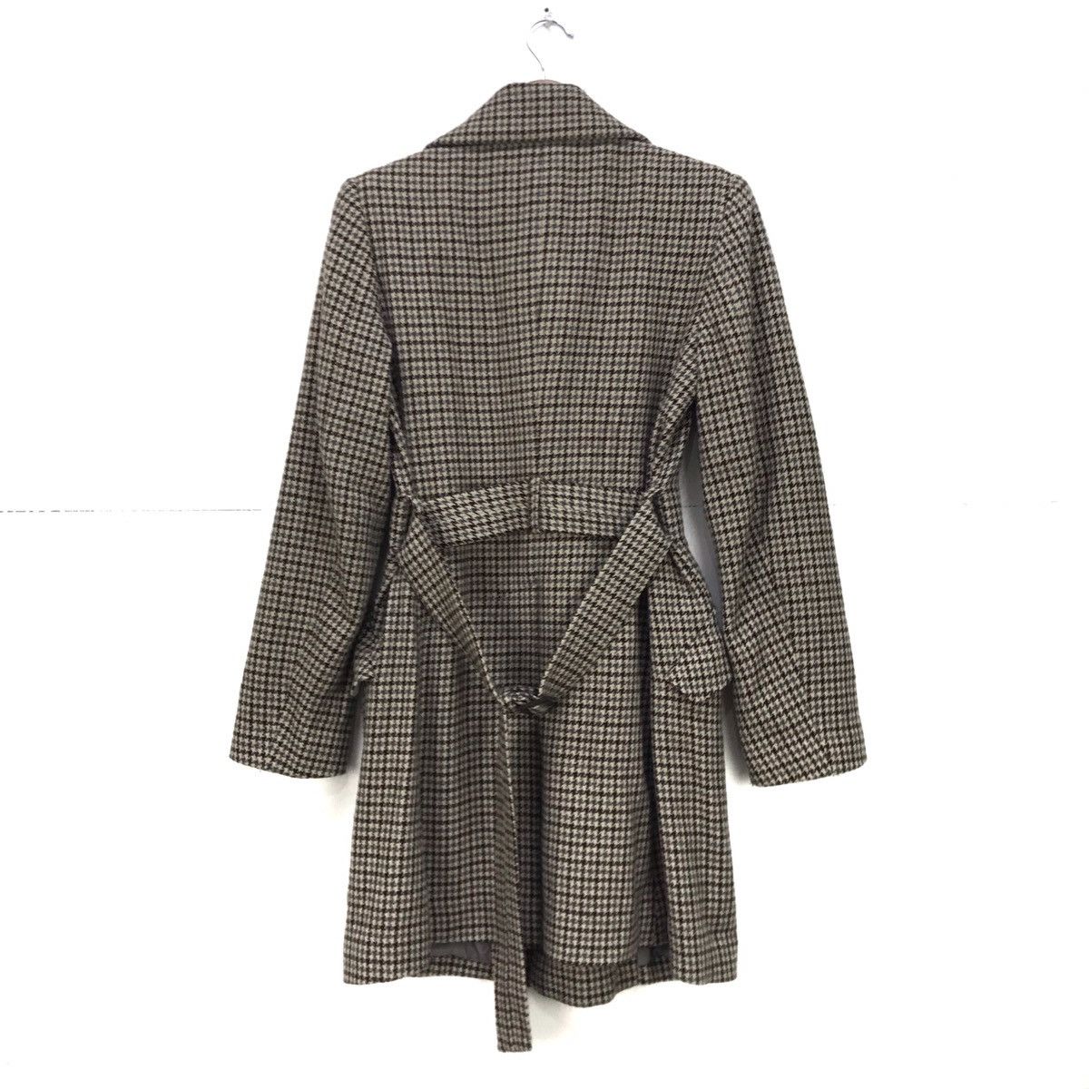Issey Miyake Zucca by Issey Miyake Classic Check Wool Coat Size S / US 4 / IT 40 - 4 Thumbnail