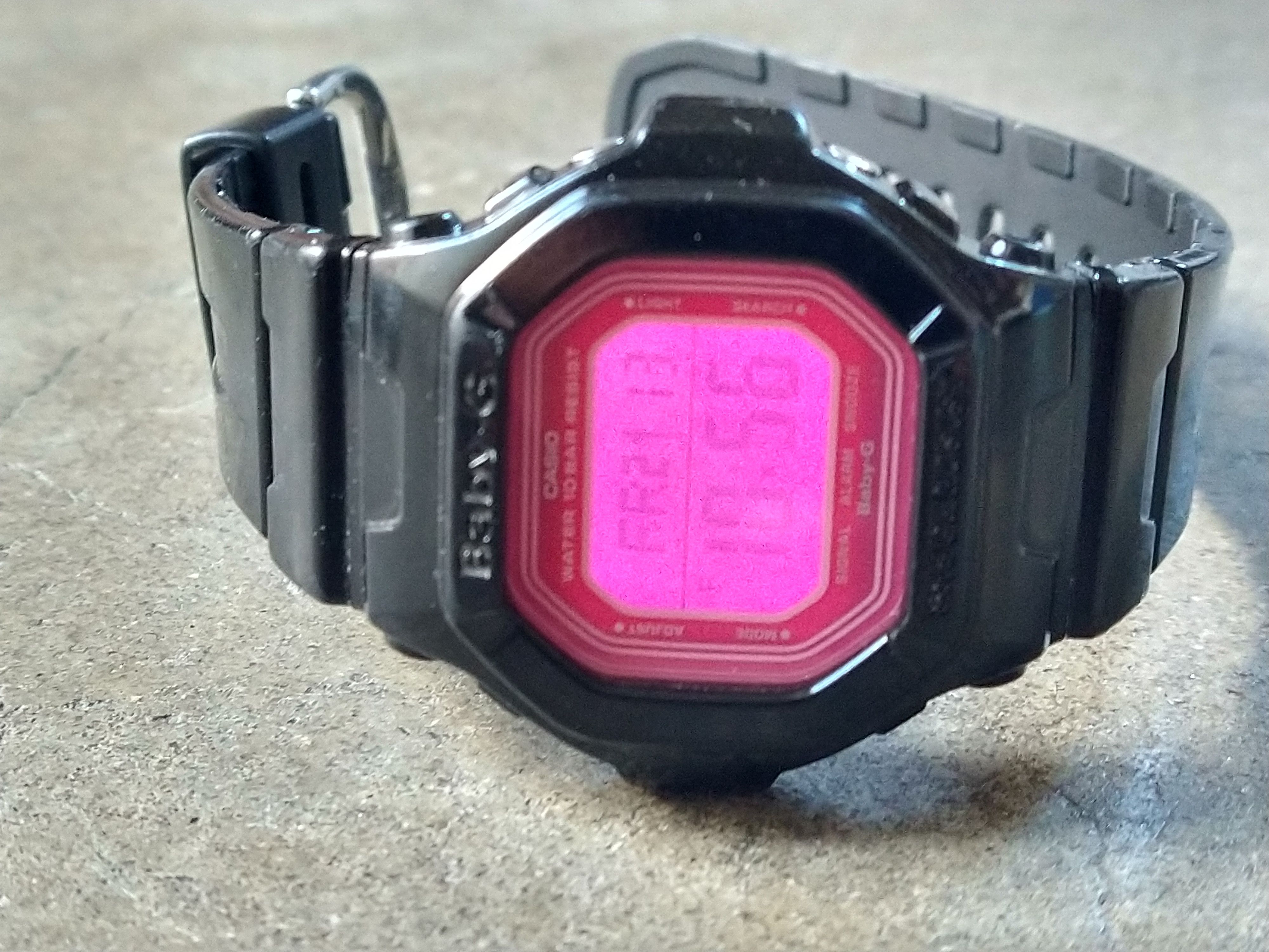 Casio Casio Baby-G Shock BG-5601-1D Pink Black Digital Rubber Size ONE SIZE - 4 Thumbnail