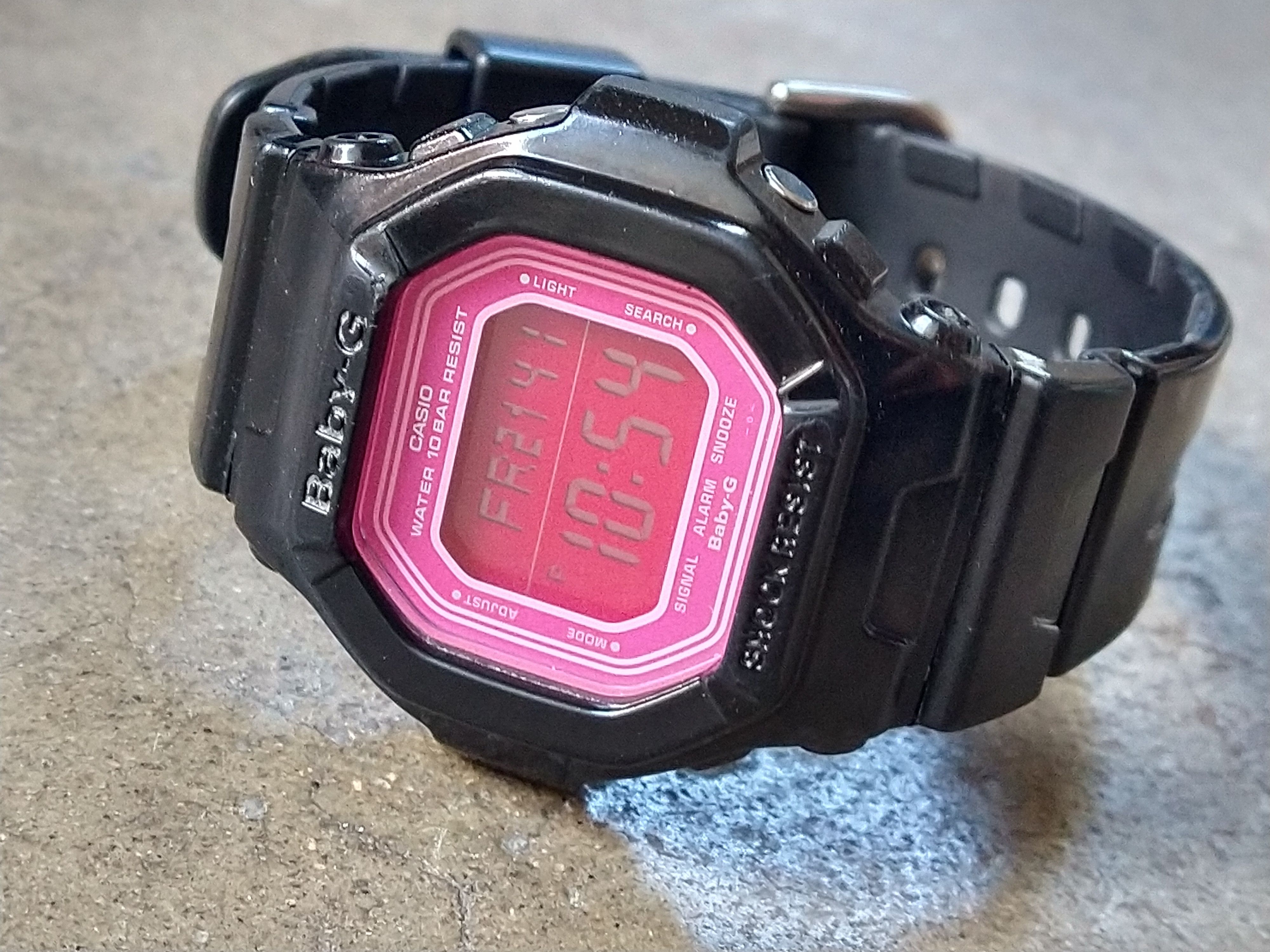 Casio Casio Baby-G Shock BG-5601-1D Pink Black Digital Rubber Size ONE SIZE - 3 Thumbnail