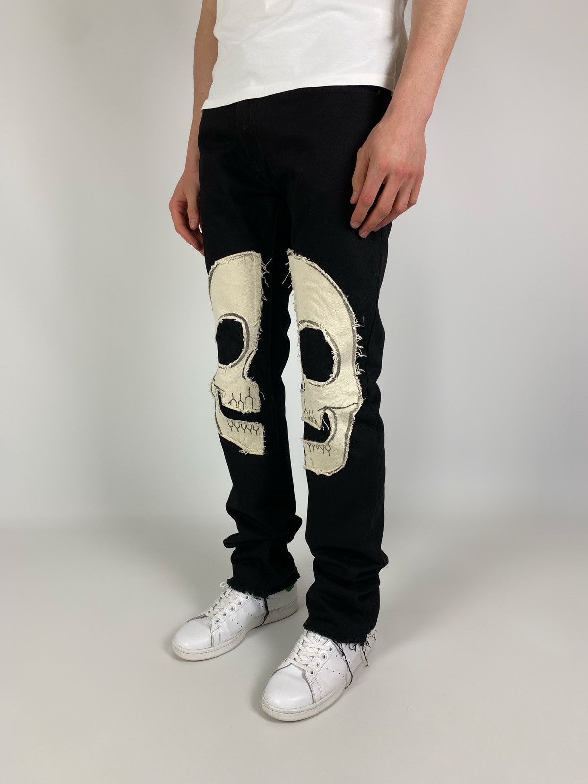 MNML MNML Skulls Jeans Pants Size US 31 - 2 Thumbnail