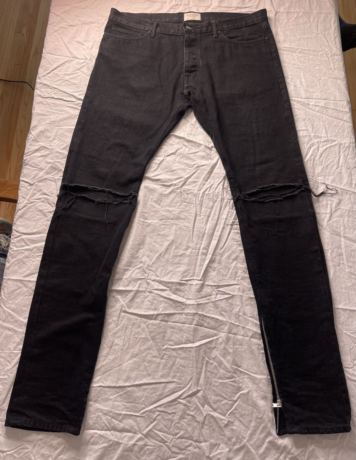 image of Fear Of God Black Jeans, Men's (Size 36)