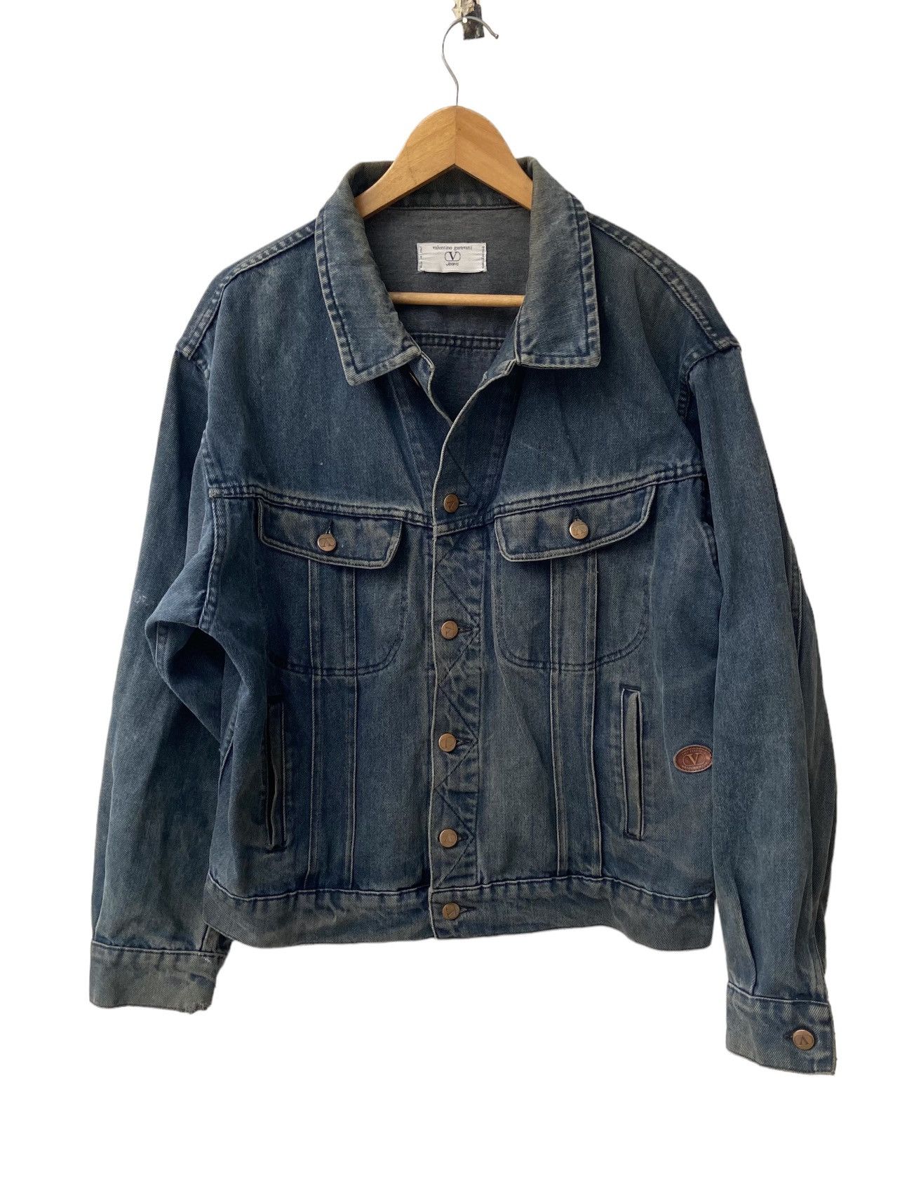 image of Vintage Valentino Garavani The Finest Western Wear Denim in Blue, Men's (Size Large)