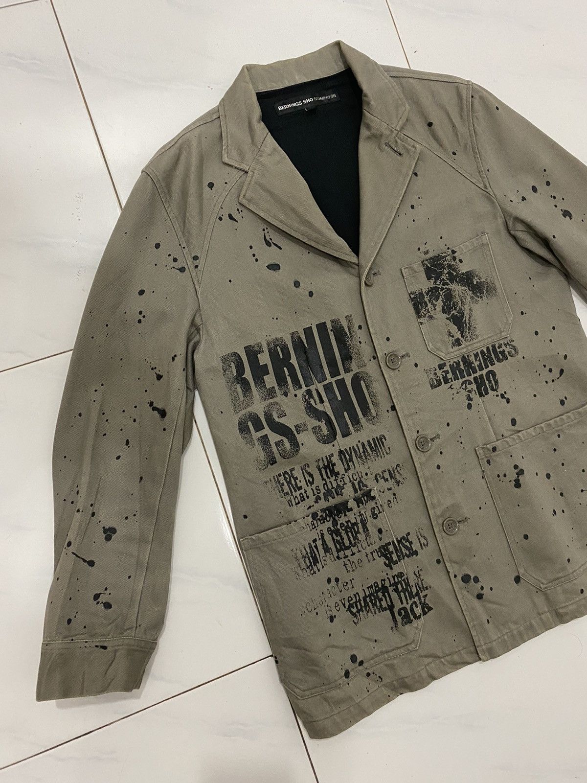 Japanese Brand Bernings Sho Punk Emo Multipocket Jacket Size US M / EU 48-50 / 2 - 3 Thumbnail