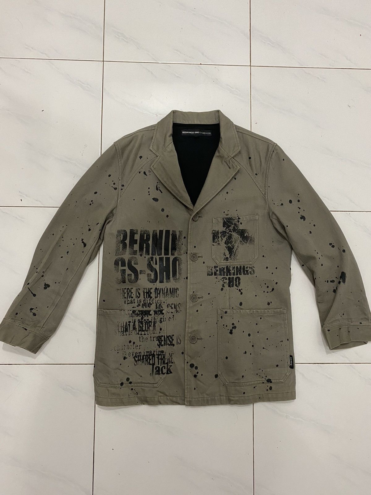 Japanese Brand Bernings Sho Punk Emo Multipocket Jacket Size US M / EU 48-50 / 2 - 2 Thumbnail