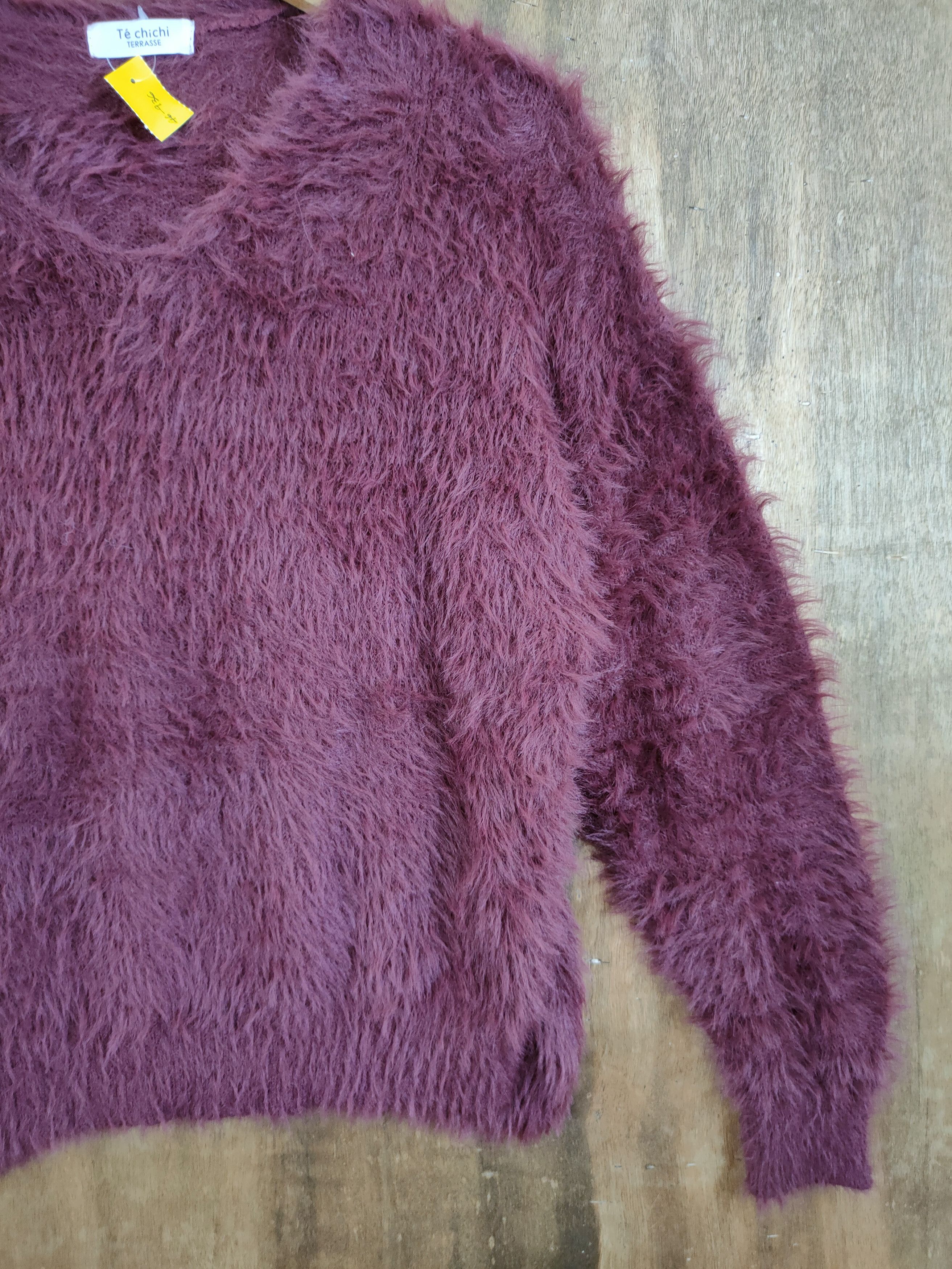 Homespun Knitwear Re chichi soft fur mohair shag shaggy knitwear #46-936 Size US S / EU 44-46 / 1 - 3 Thumbnail