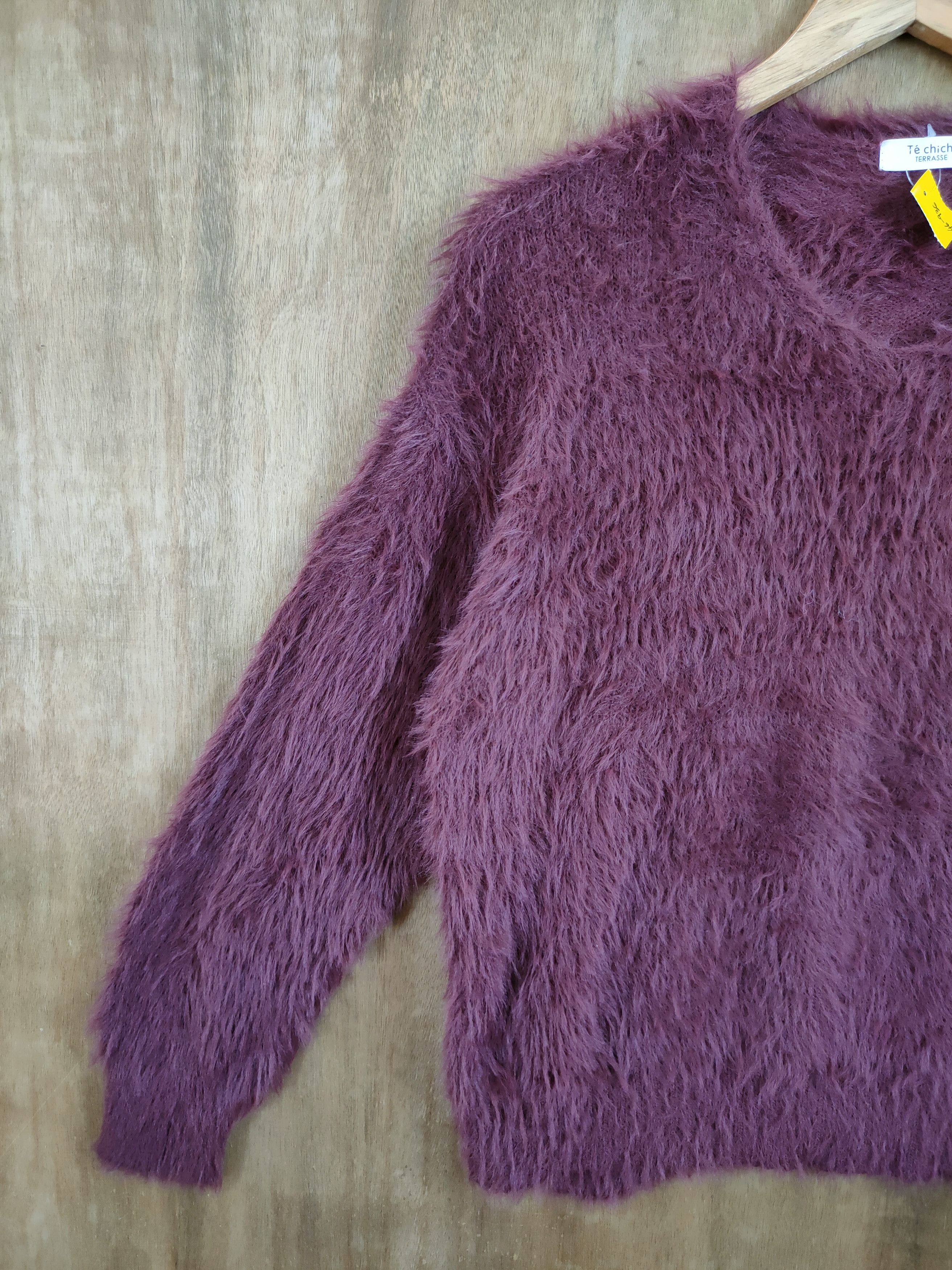 Homespun Knitwear Re chichi soft fur mohair shag shaggy knitwear #46-936 Size US S / EU 44-46 / 1 - 2 Thumbnail