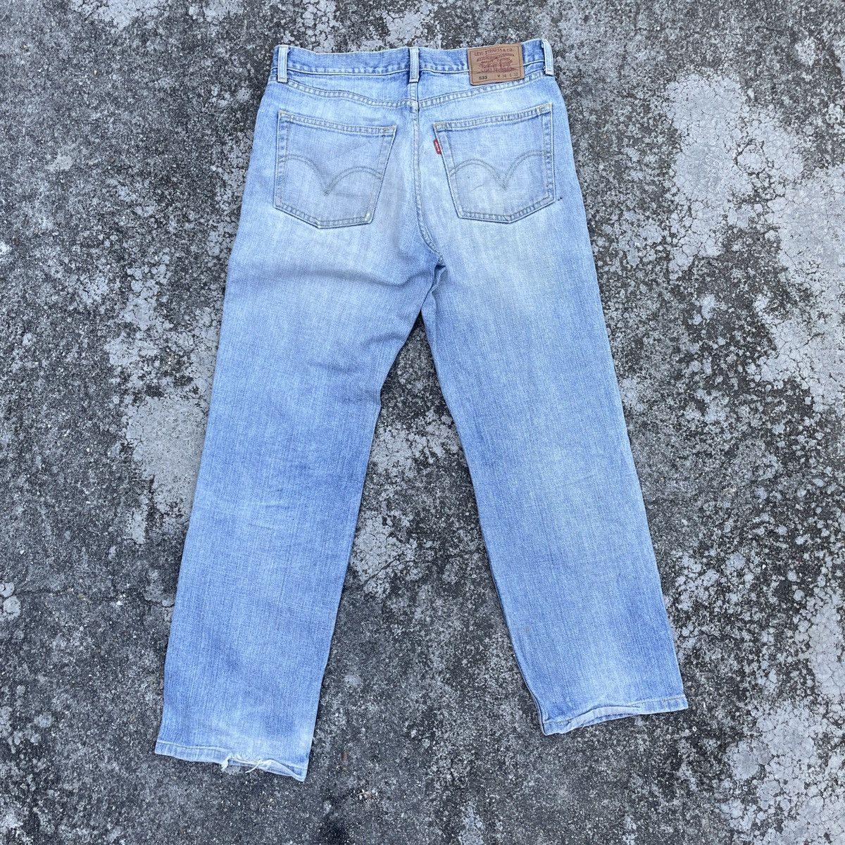 Levi's Vintage Y2K Levis 533 Distressed Denim Jeans Size US 33 - 7 Thumbnail