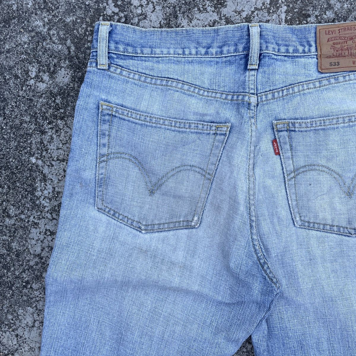 Levi's Vintage Y2K Levis 533 Distressed Denim Jeans Size US 33 - 9 Thumbnail
