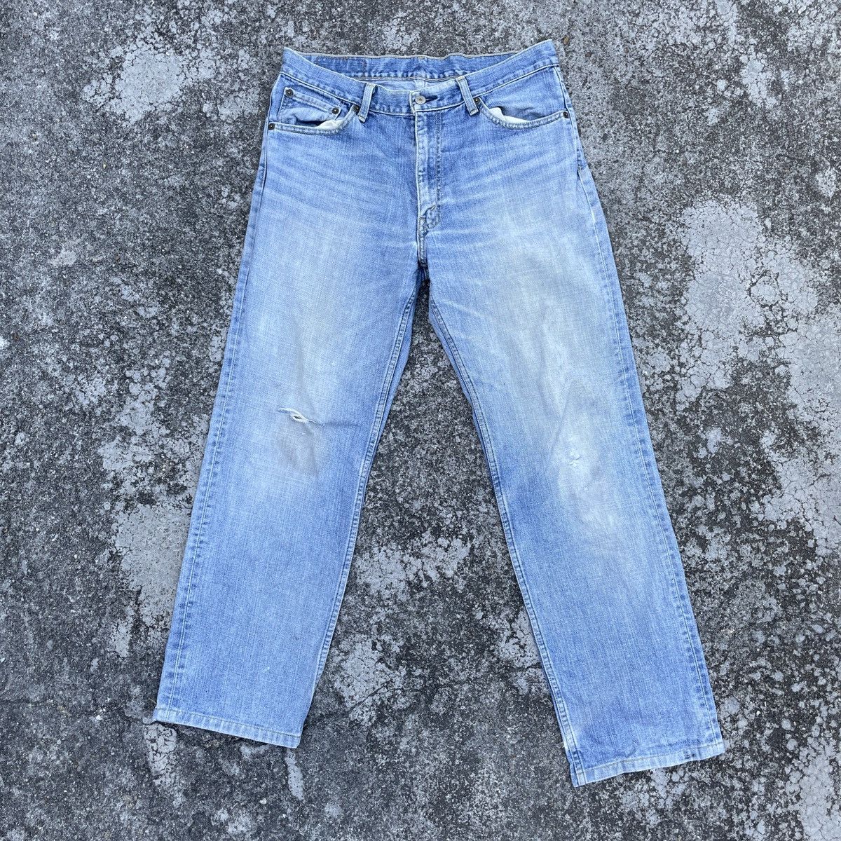 Levi's Vintage Y2K Levis 533 Distressed Denim Jeans Size US 33 - 1 Thumbnail