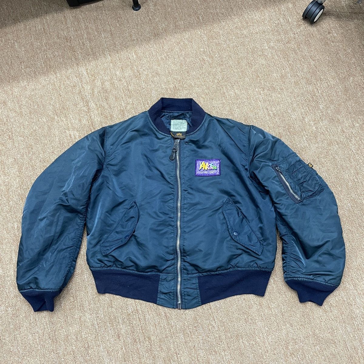 Alpha Industries × Vintage Vintage Custom Yamagen 80s Alpha Industries Bombers Jacket Size US L / EU 52-54 / 3 - 1 Thumbnail