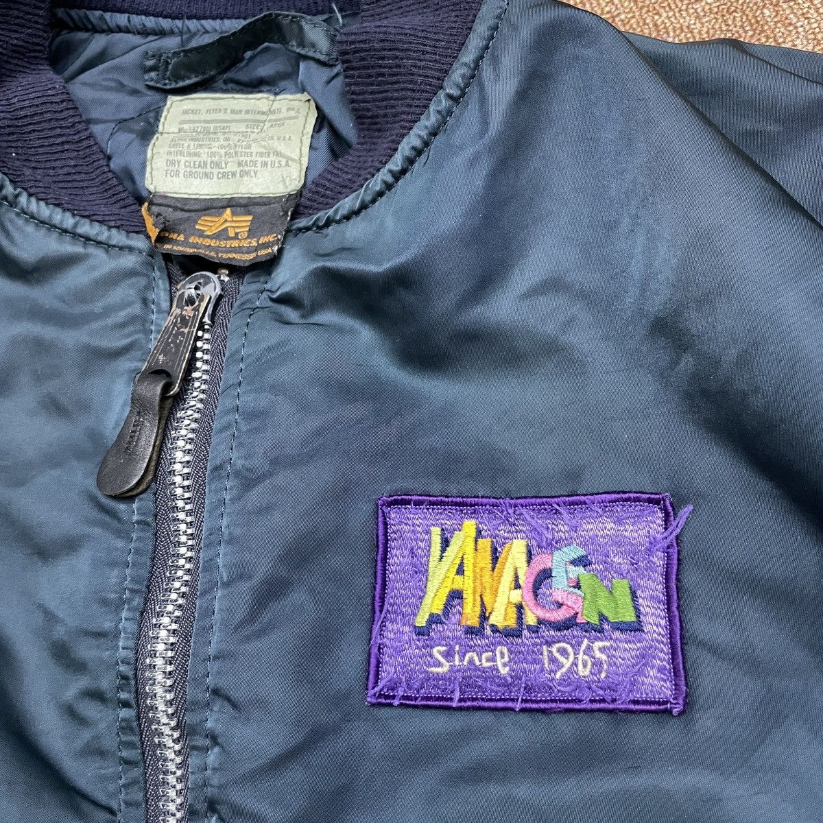 Alpha Industries × Vintage Vintage Custom Yamagen 80s Alpha Industries Bombers Jacket Size US L / EU 52-54 / 3 - 3 Thumbnail