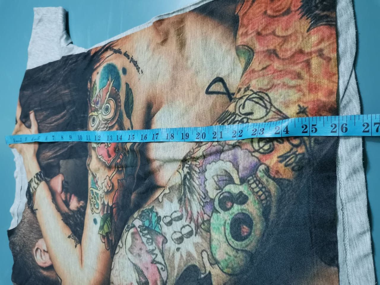 Japanese Brand × Vintage Vintage Sex Tatoo Sexy Fuck Romance Full Print shirt Size US M / EU 48-50 / 2 - 7 Thumbnail