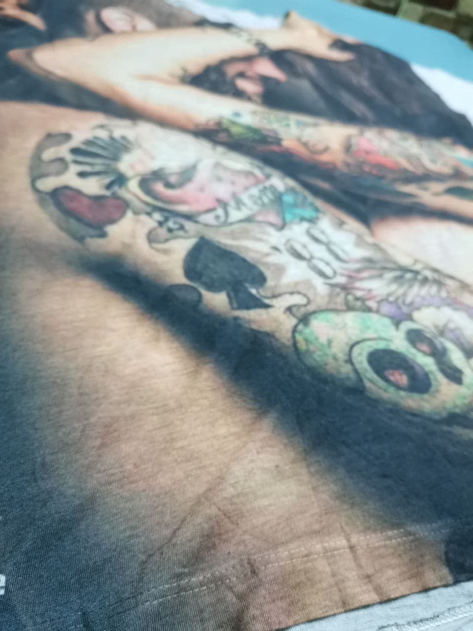 Japanese Brand × Vintage Vintage Sex Tatoo Sexy Fuck Romance Full Print shirt Size US M / EU 48-50 / 2 - 8 Thumbnail