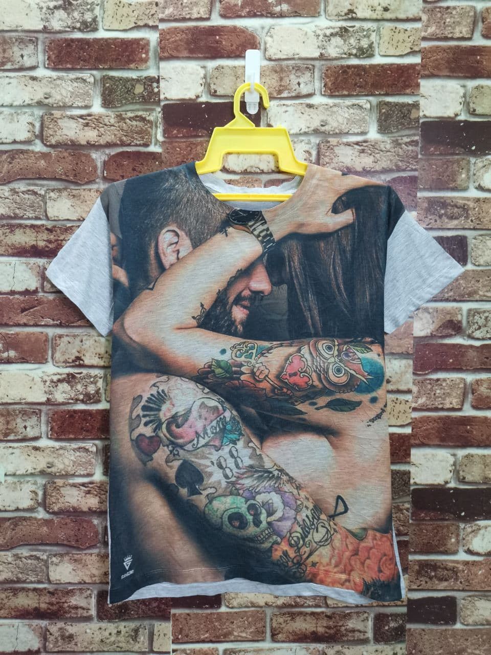 Japanese Brand × Vintage Vintage Sex Tatoo Sexy Fuck Romance Full Print shirt Size US M / EU 48-50 / 2 - 2 Thumbnail