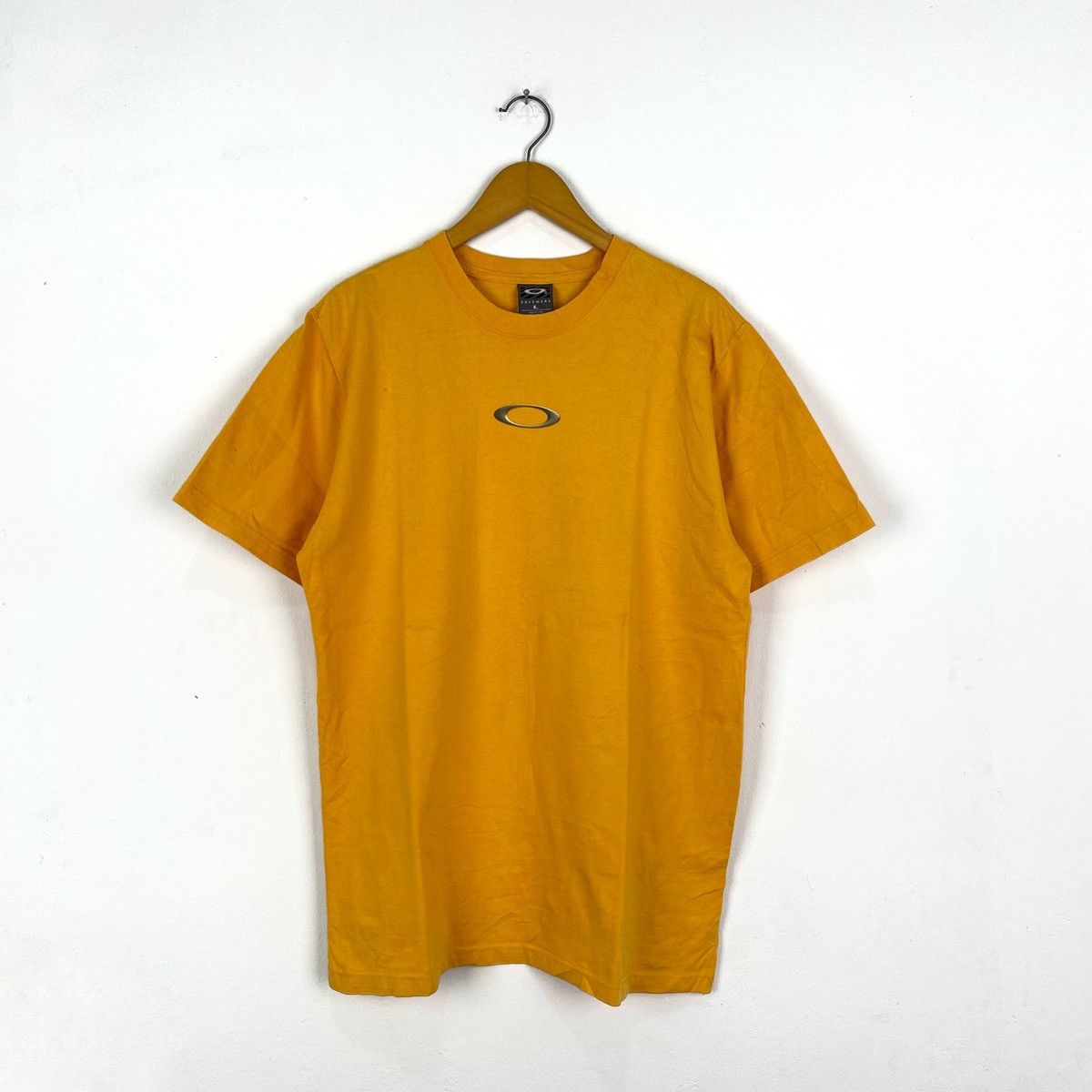 image of Oakley Software Logo T-Shirt in Yellow, Men's (Size Large)
