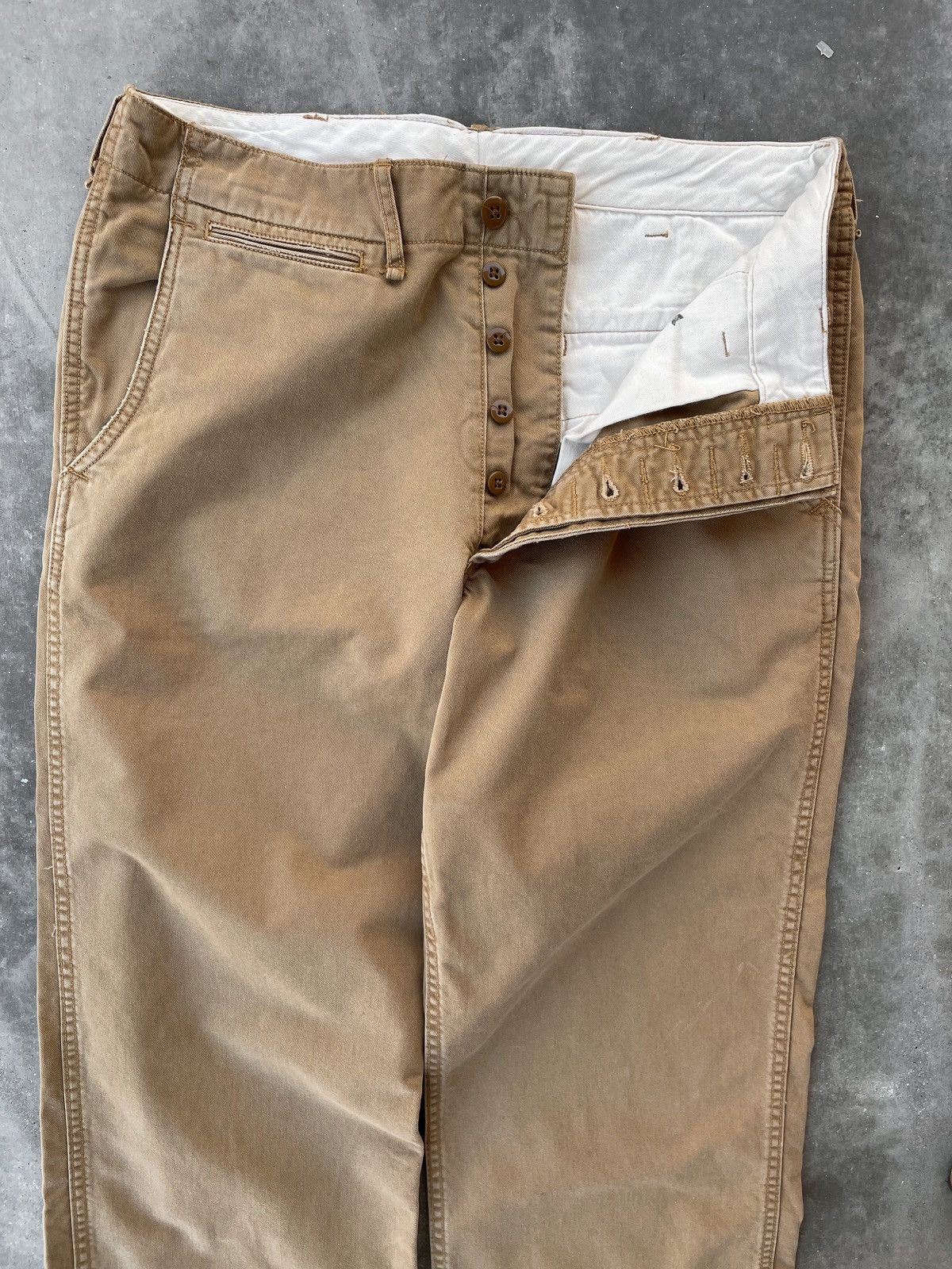 Vintage RRL Army Regulation Twill Chinos/Trousers | Grailed