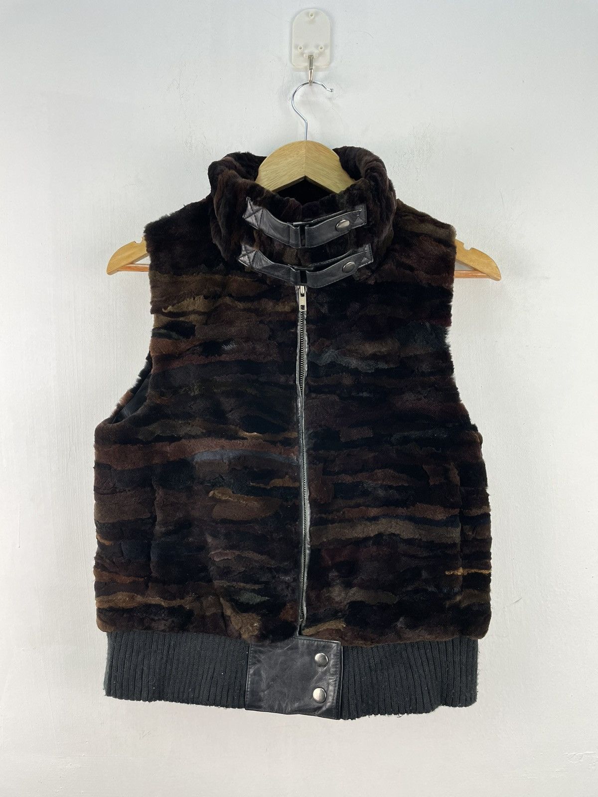 Japanese Brand 🇯🇵 Vintage Japanese Shaf Shaggy Mohair Mink Fur Vest Jacket Size US S / EU 44-46 / 1 - 2 Thumbnail