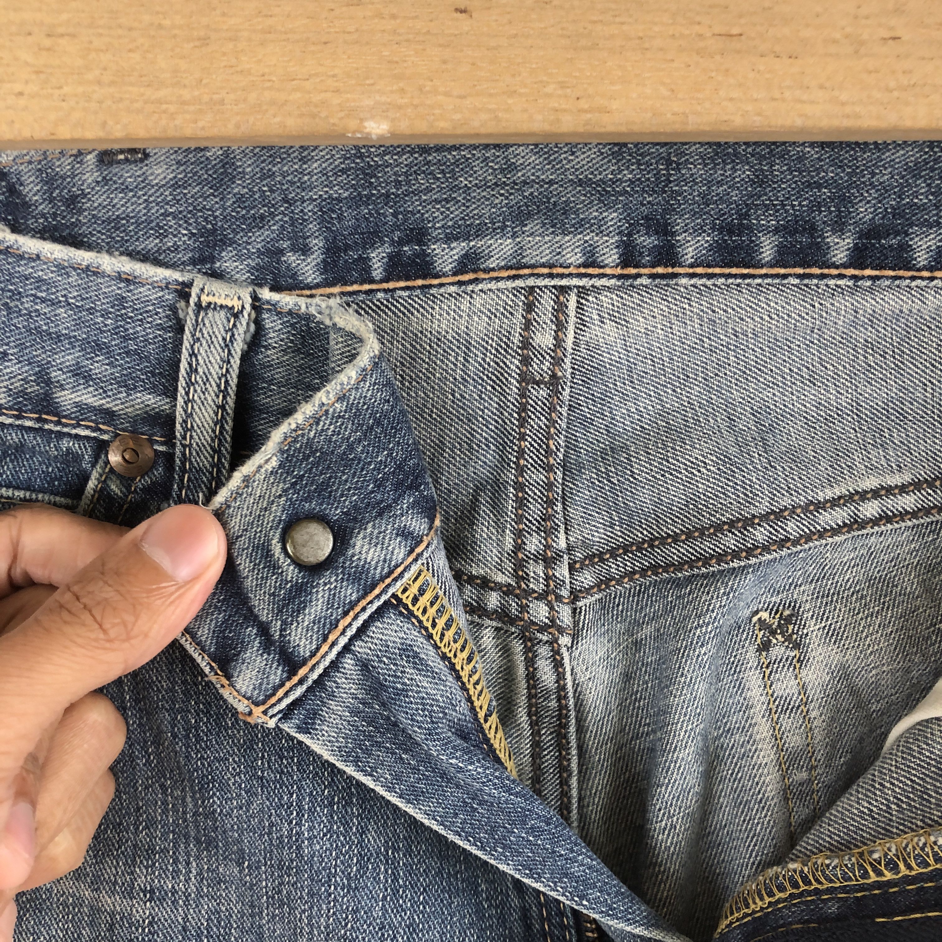 Lee Vintage Lee Jeans Lee Sanforized Denim Pants - BS40279. Size 28" / US 6 / IT 42 - 9 Thumbnail