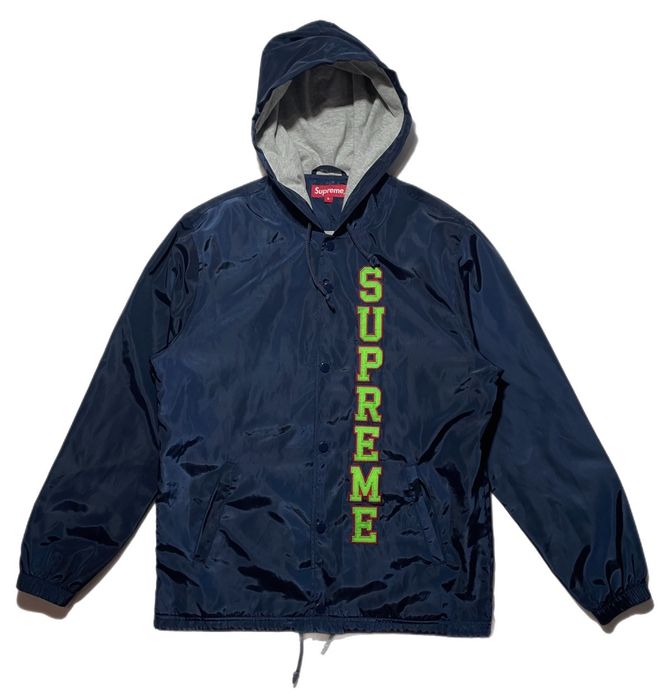 Supreme Supreme Vertical Logo Hooded Coaches Jacket | Grailed