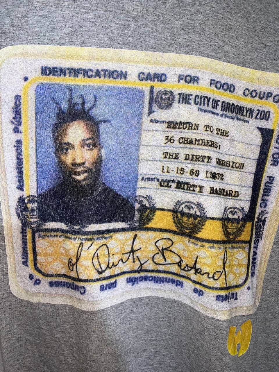 Vintage × Wu-Tang Clan Vintage Old Dirty Bastard ODB WuWear Identification card tee Size US M / EU 48-50 / 2 - 2 Thumbnail