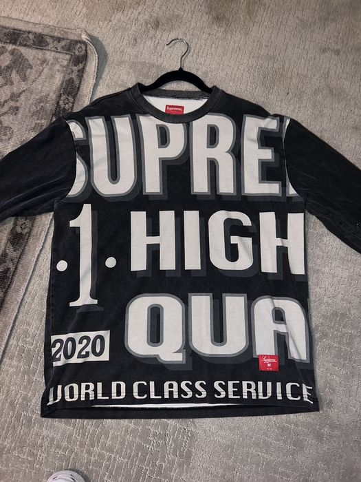 Supreme SUPREME WORLD CLASS L/S TOP BLACK | Grailed