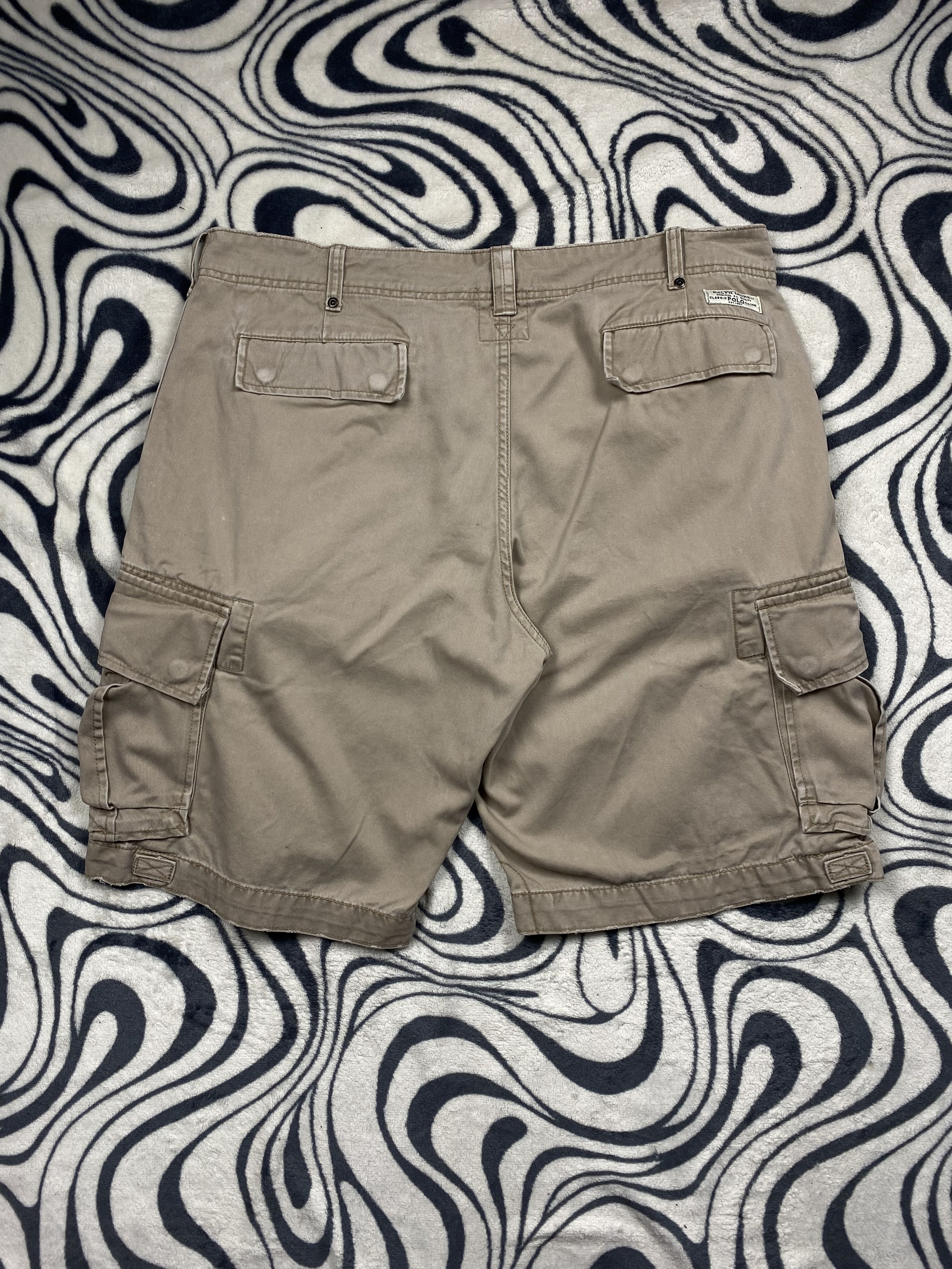 Polo Ralph Lauren × Ralph Lauren × Vintage Polo Ralph Lauren Mens Cargo Shorts Y2K Size US 38 / EU 54 - 8 Thumbnail