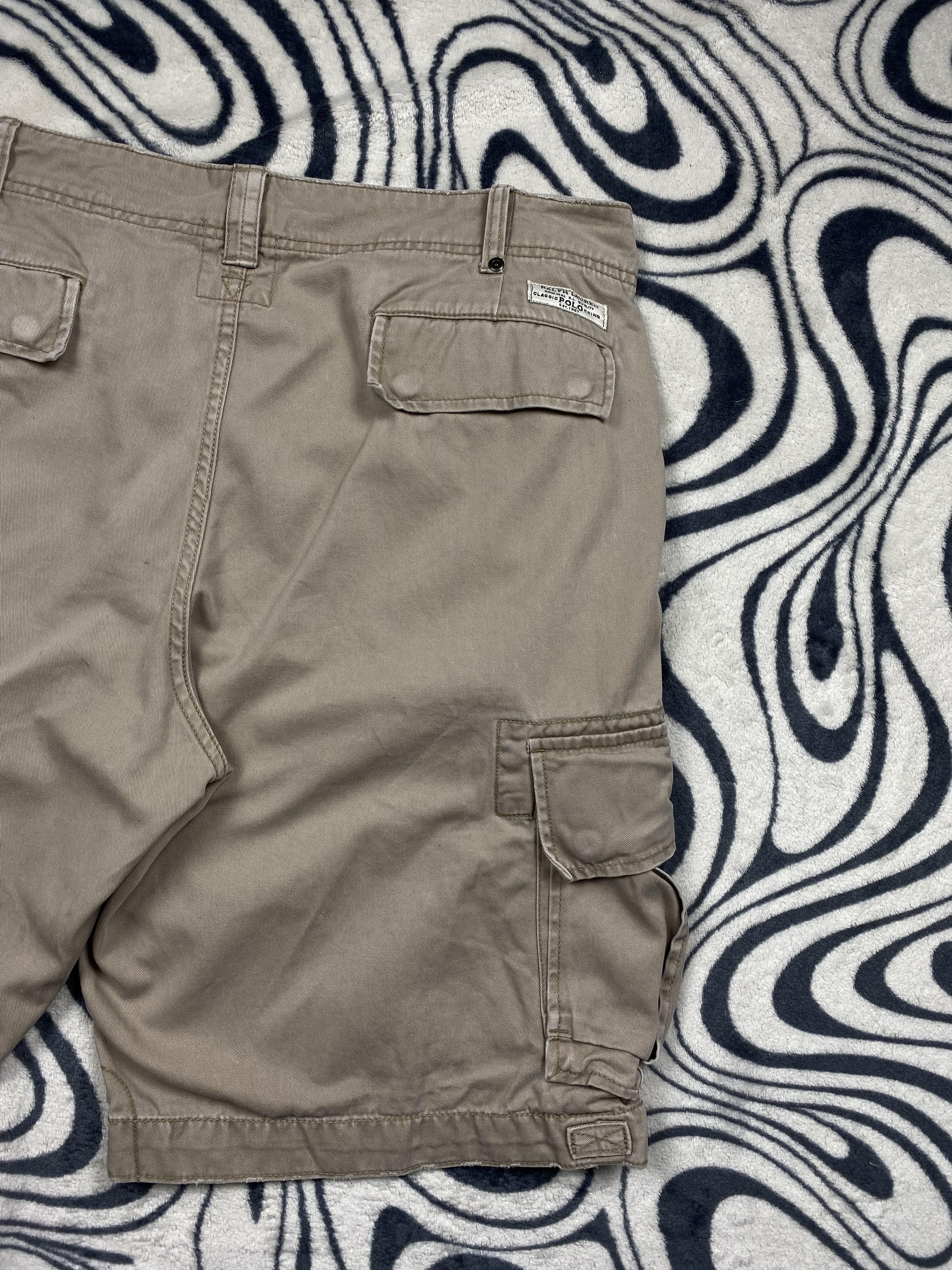 Polo Ralph Lauren × Ralph Lauren × Vintage Polo Ralph Lauren Mens Cargo Shorts Y2K Size US 38 / EU 54 - 9 Thumbnail