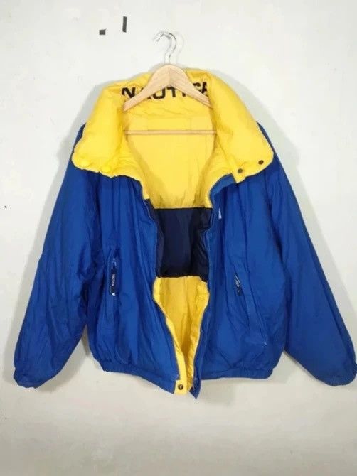 image of 90’S Nautica Sailing Reversible Puffer Jacket, Men's (Size Medium)