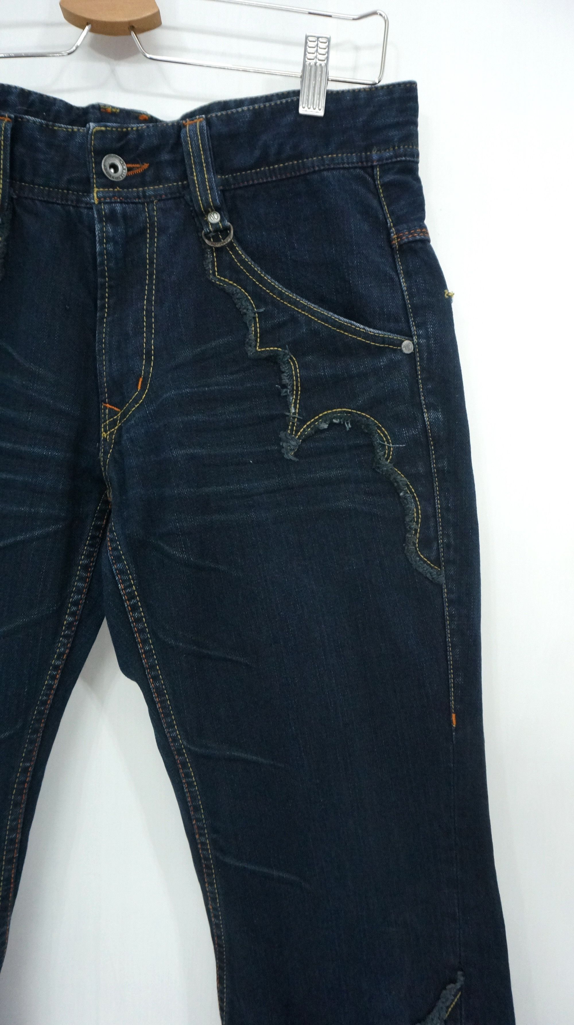 Japanese Brand 💥 Patchwork Flared 💥 NICOLE CLUB FOR MEN Jeans Size US 31 - 3 Thumbnail