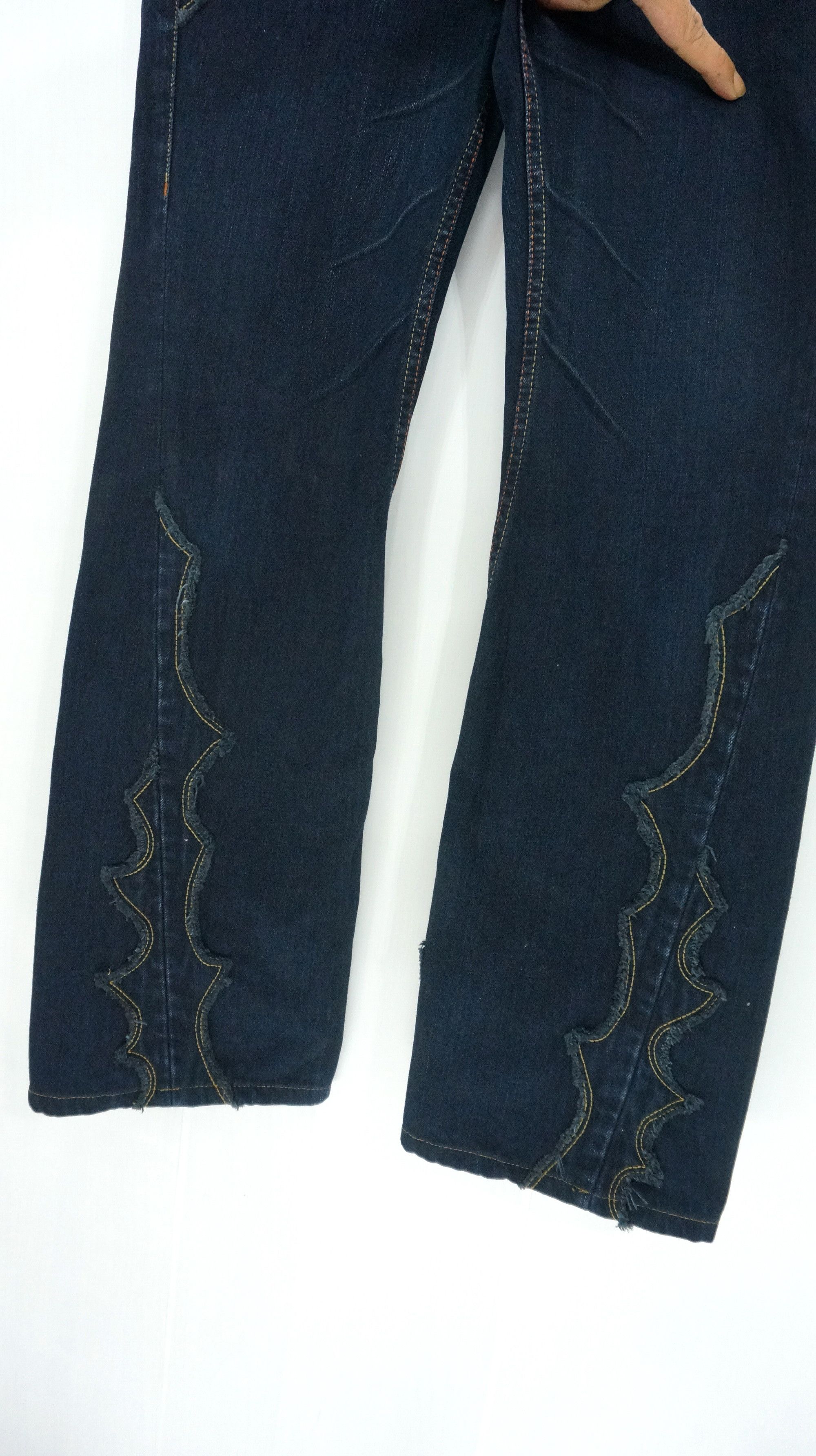 Japanese Brand 💥 Patchwork Flared 💥 NICOLE CLUB FOR MEN Jeans Size US 31 - 7 Thumbnail