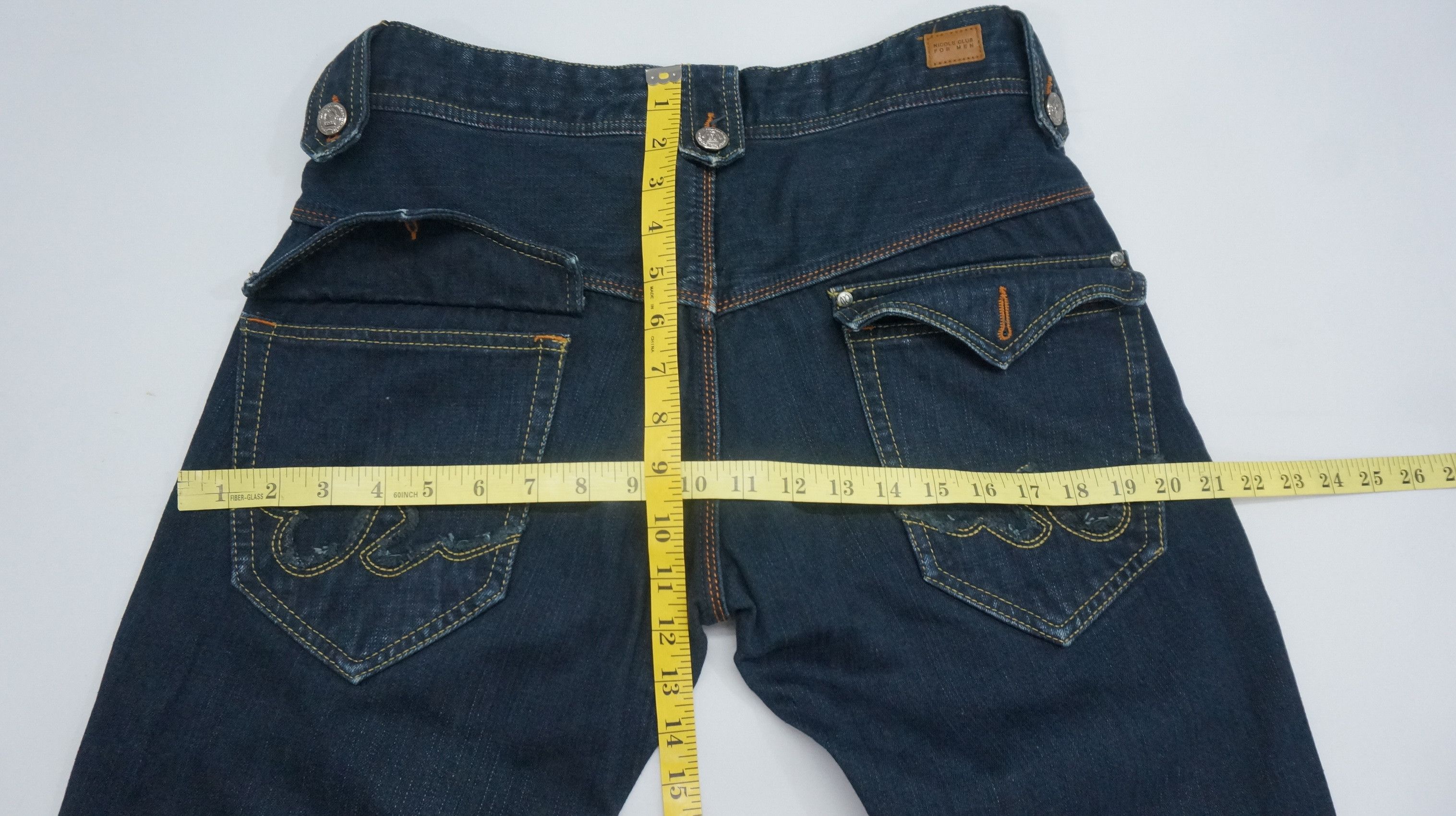 Japanese Brand 💥 Patchwork Flared 💥 NICOLE CLUB FOR MEN Jeans Size US 31 - 16 Thumbnail