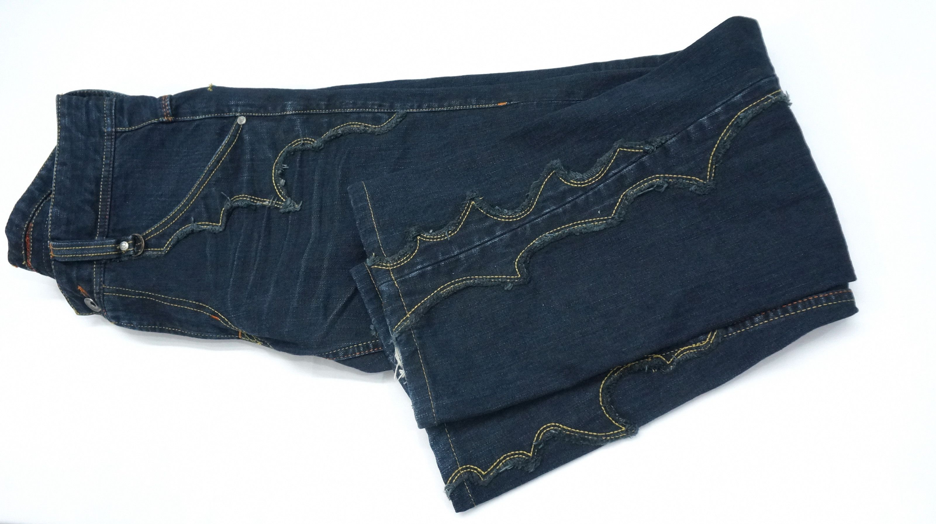 Japanese Brand 💥 Patchwork Flared 💥 NICOLE CLUB FOR MEN Jeans Size US 31 - 19 Thumbnail