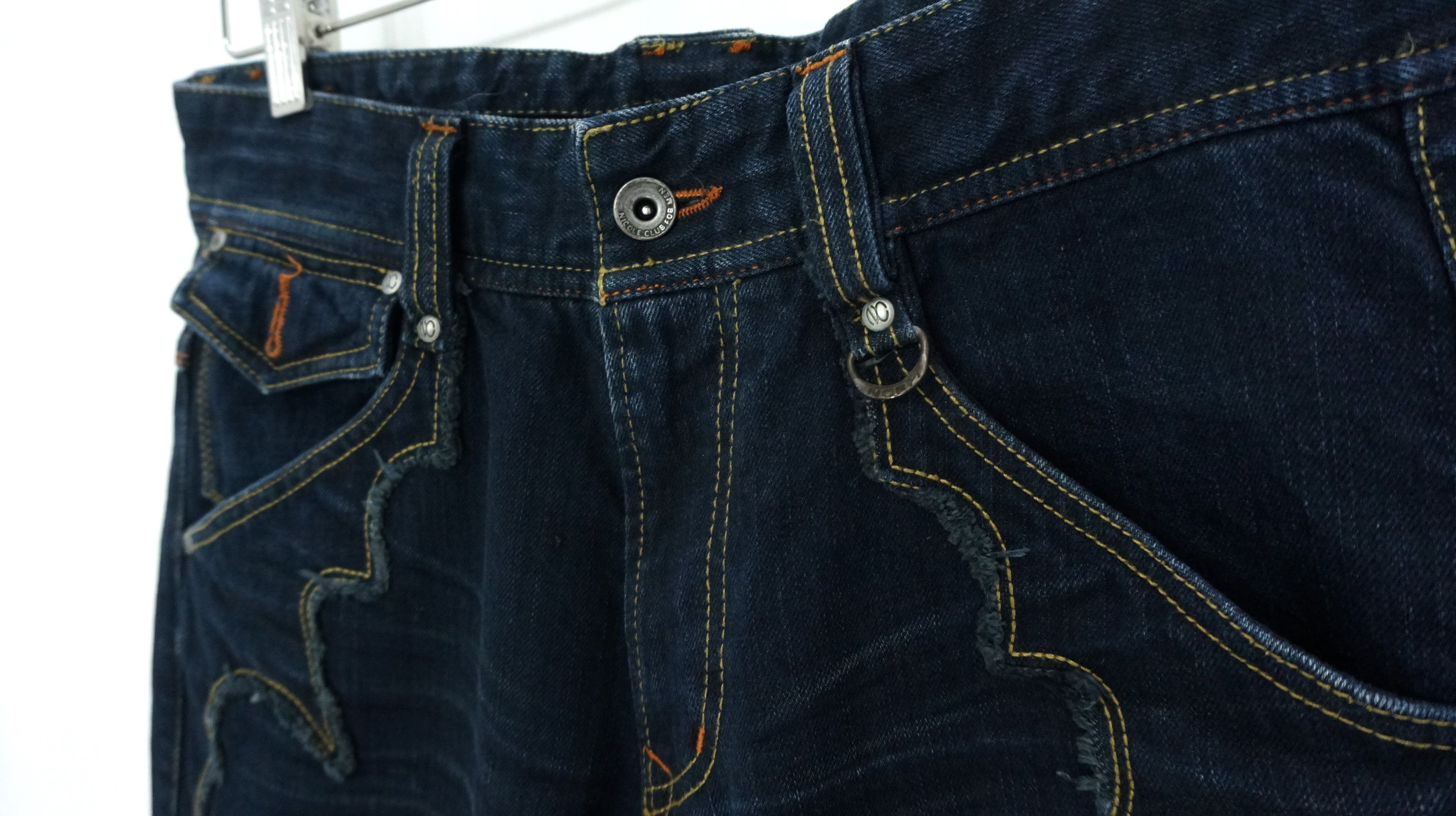 Japanese Brand 💥 Patchwork Flared 💥 NICOLE CLUB FOR MEN Jeans Size US 31 - 6 Thumbnail