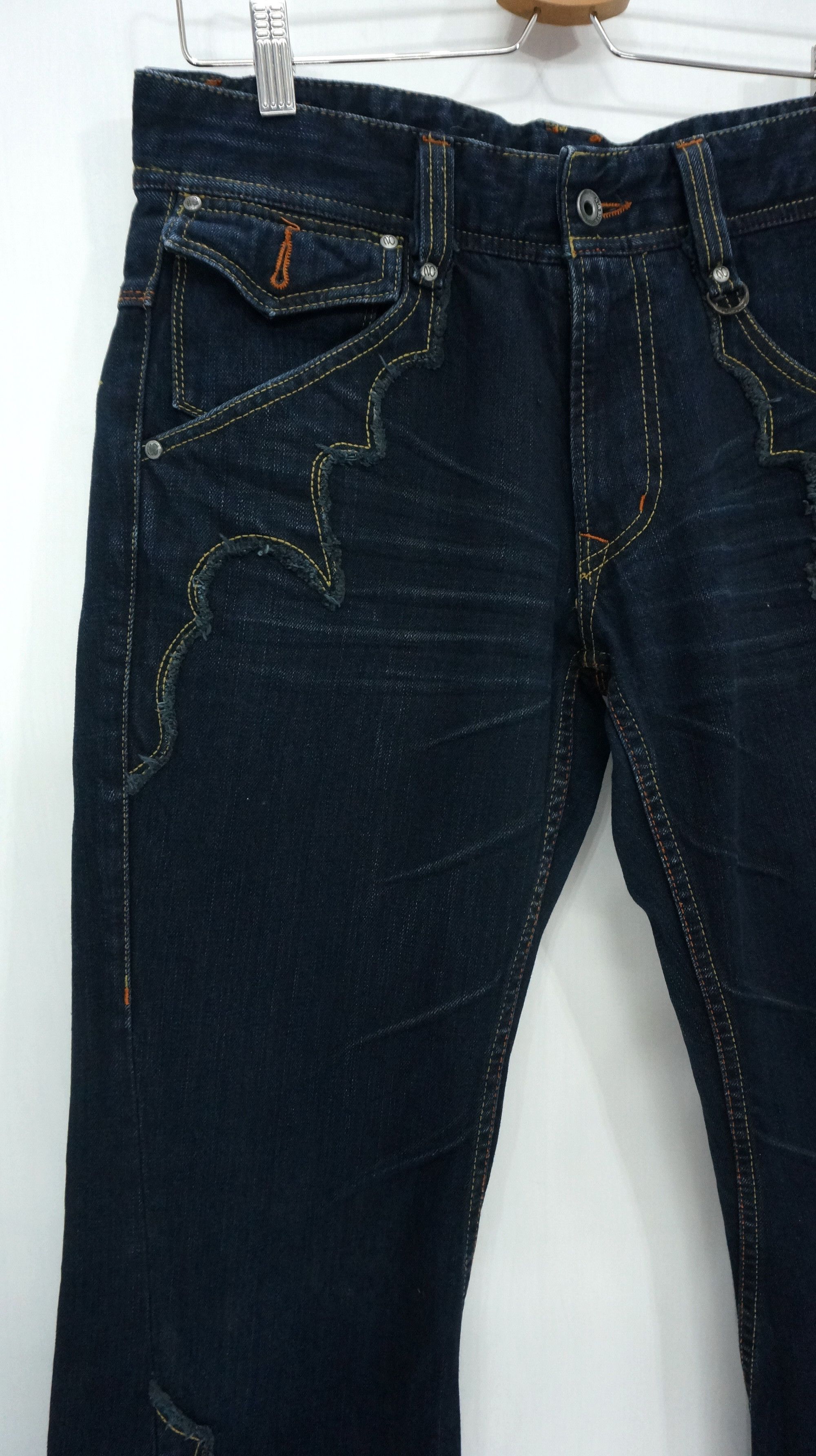 Japanese Brand 💥 Patchwork Flared 💥 NICOLE CLUB FOR MEN Jeans Size US 31 - 5 Thumbnail