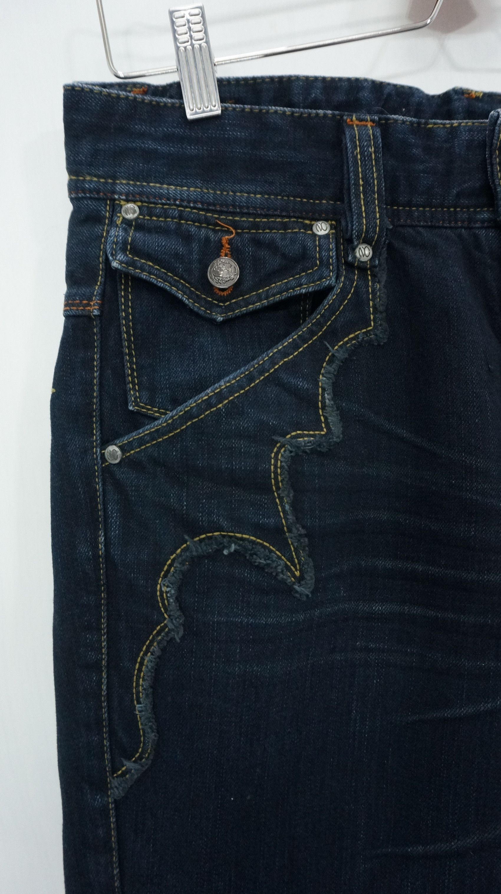 Japanese Brand 💥 Patchwork Flared 💥 NICOLE CLUB FOR MEN Jeans Size US 31 - 8 Thumbnail