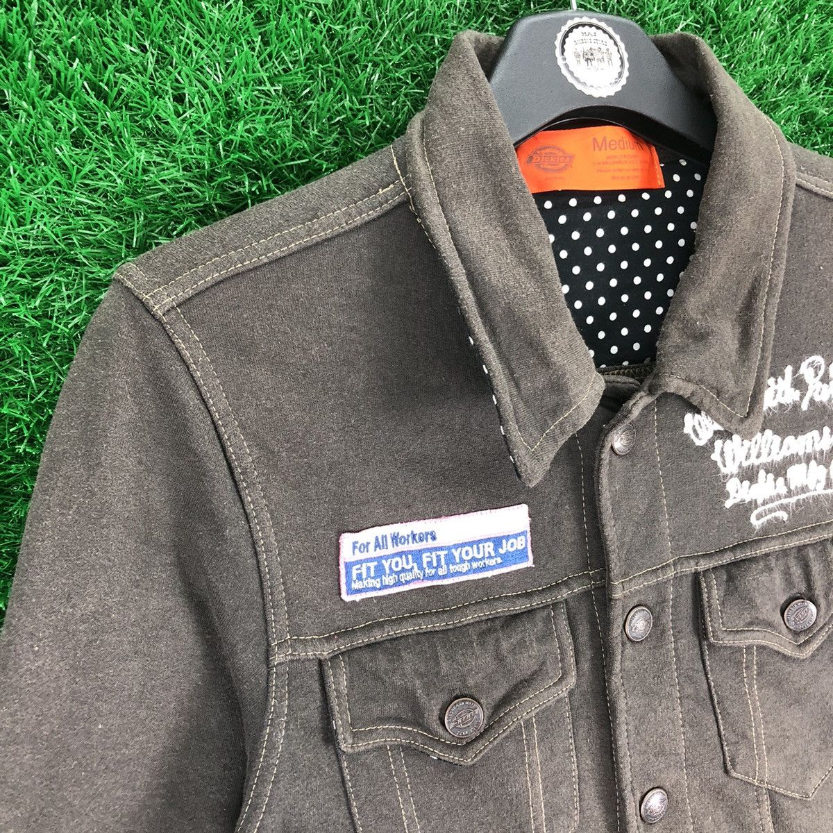 Dickies Vintage Y2K Dickies Workwear Embroidered and Patch Jacket Size S / US 4 / IT 40 - 2 Thumbnail