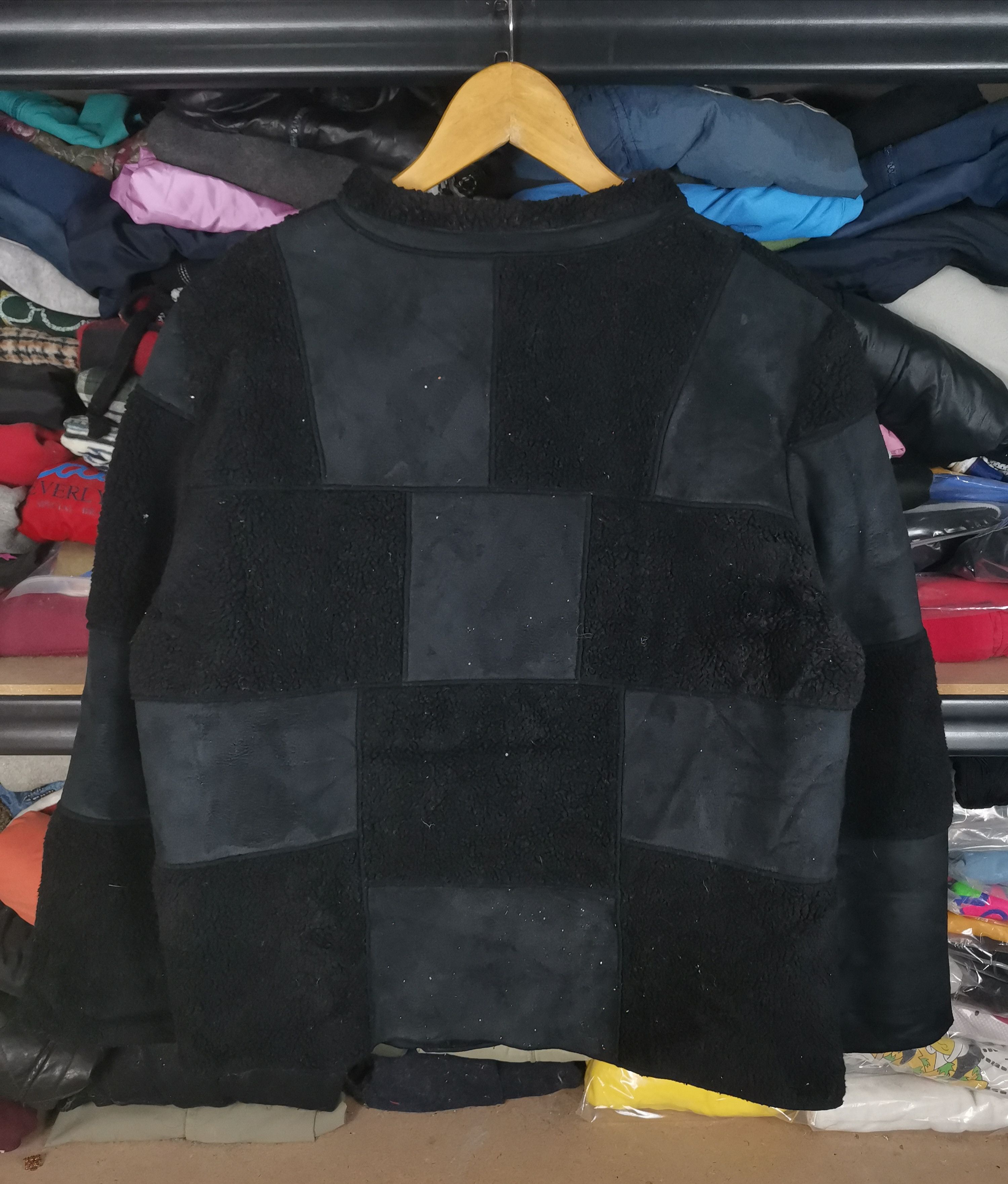 Japanese Brand Vintage Japanese Brand Frohlich Patchwork Sherpa Jacket Size US M / EU 48-50 / 2 - 4 Thumbnail