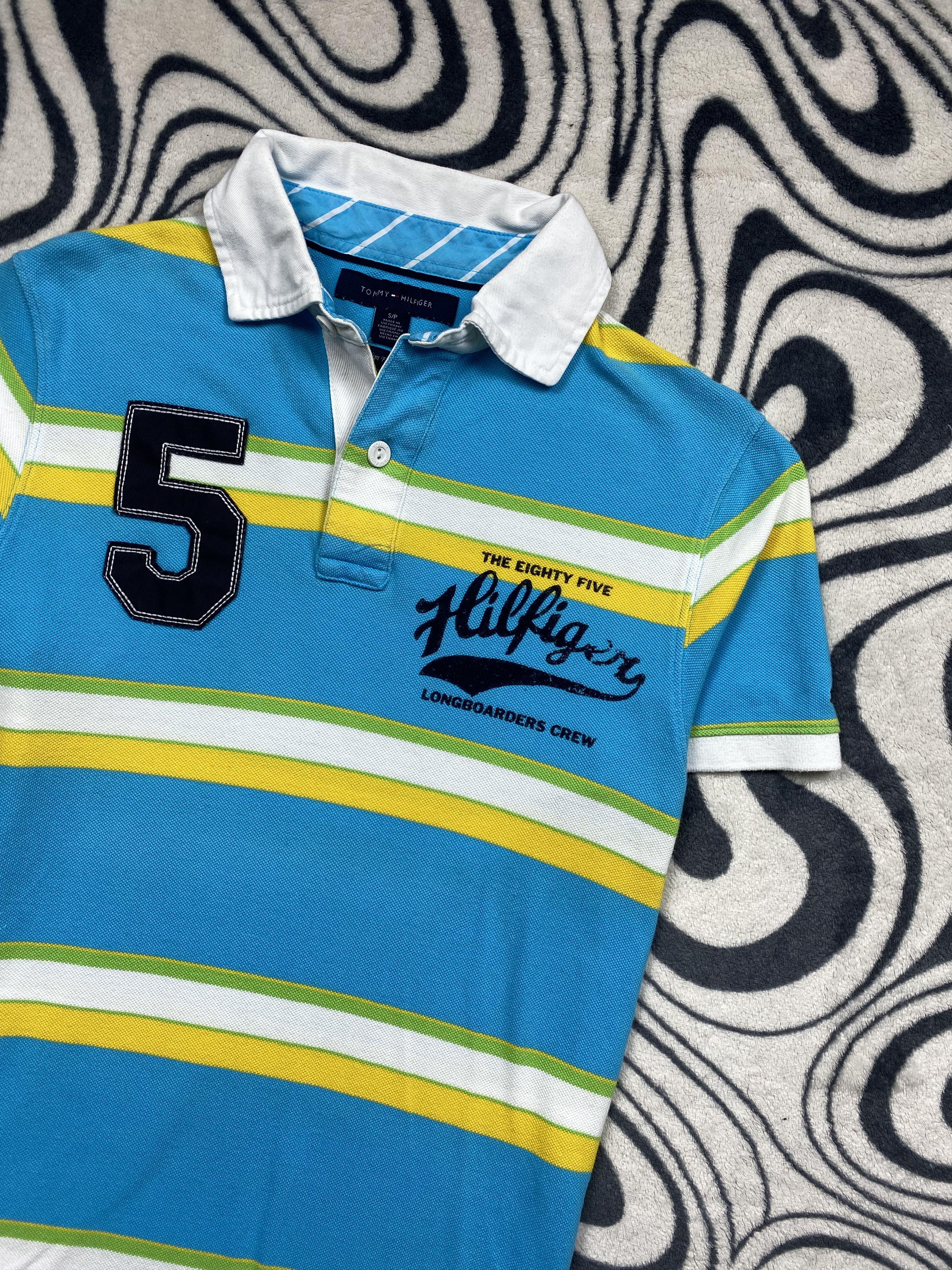 Tommy Hilfiger × Vintage Tommy Hilfiger Vintage Mens Rugby Polo Shirt Size US S / EU 44-46 / 1 - 2 Thumbnail