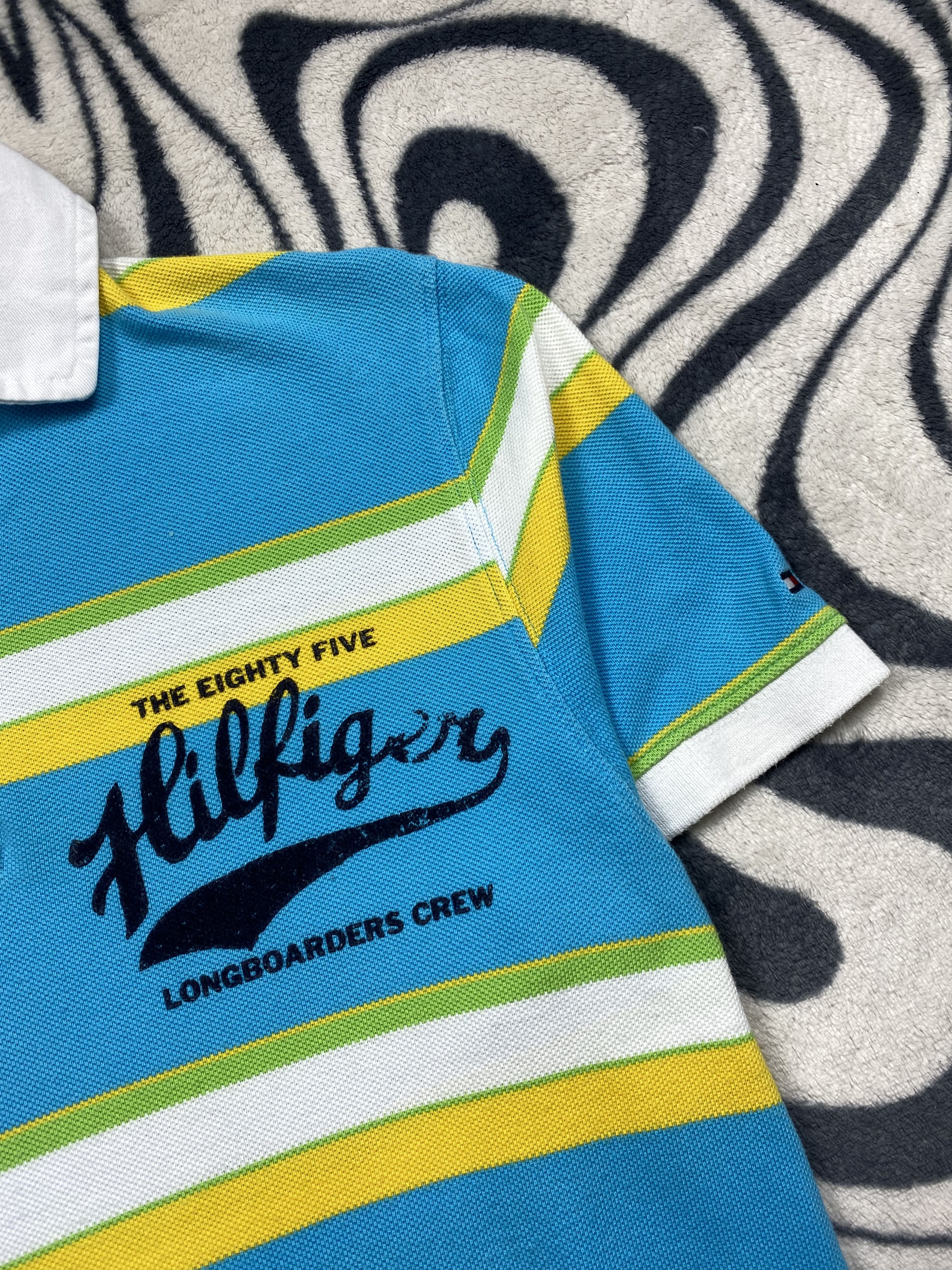 Tommy Hilfiger × Vintage Tommy Hilfiger Vintage Mens Rugby Polo Shirt Size US S / EU 44-46 / 1 - 3 Thumbnail