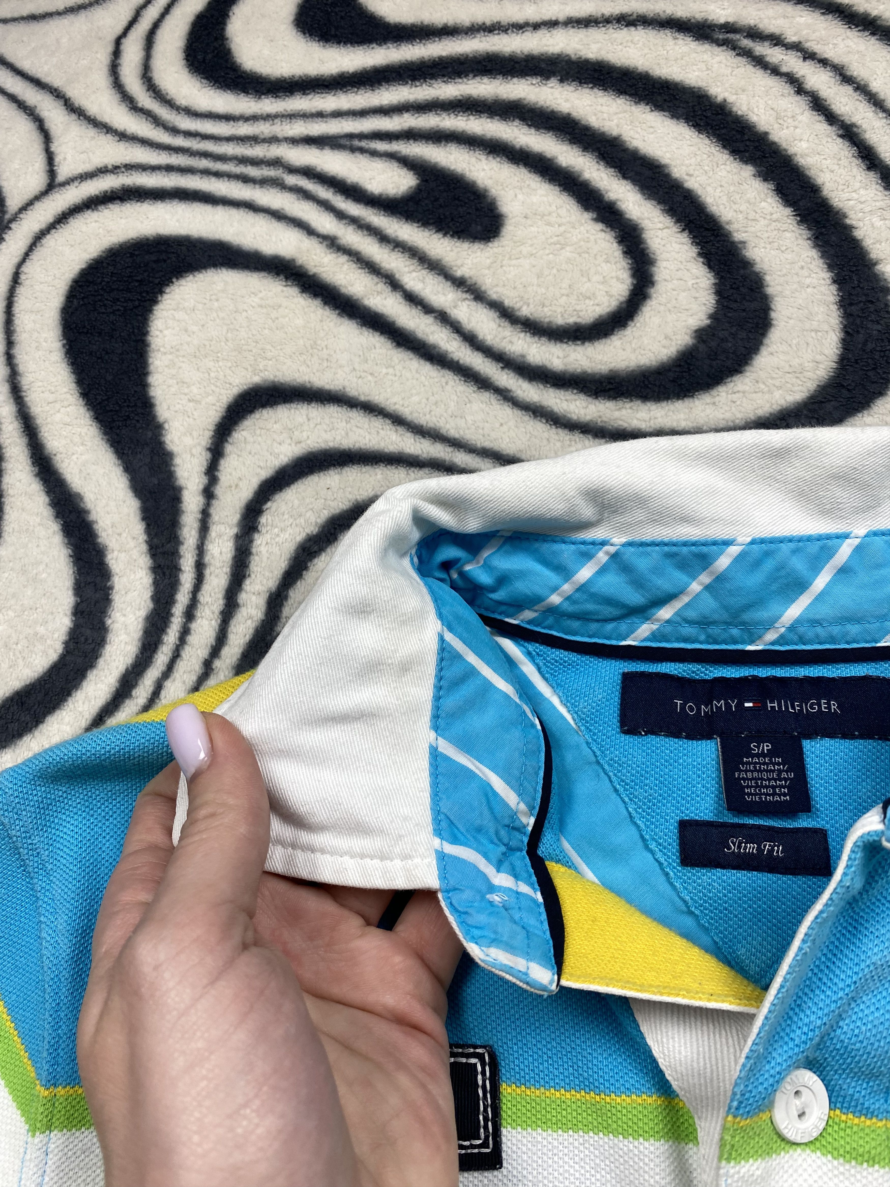 Tommy Hilfiger × Vintage Tommy Hilfiger Vintage Mens Rugby Polo Shirt Size US S / EU 44-46 / 1 - 7 Thumbnail