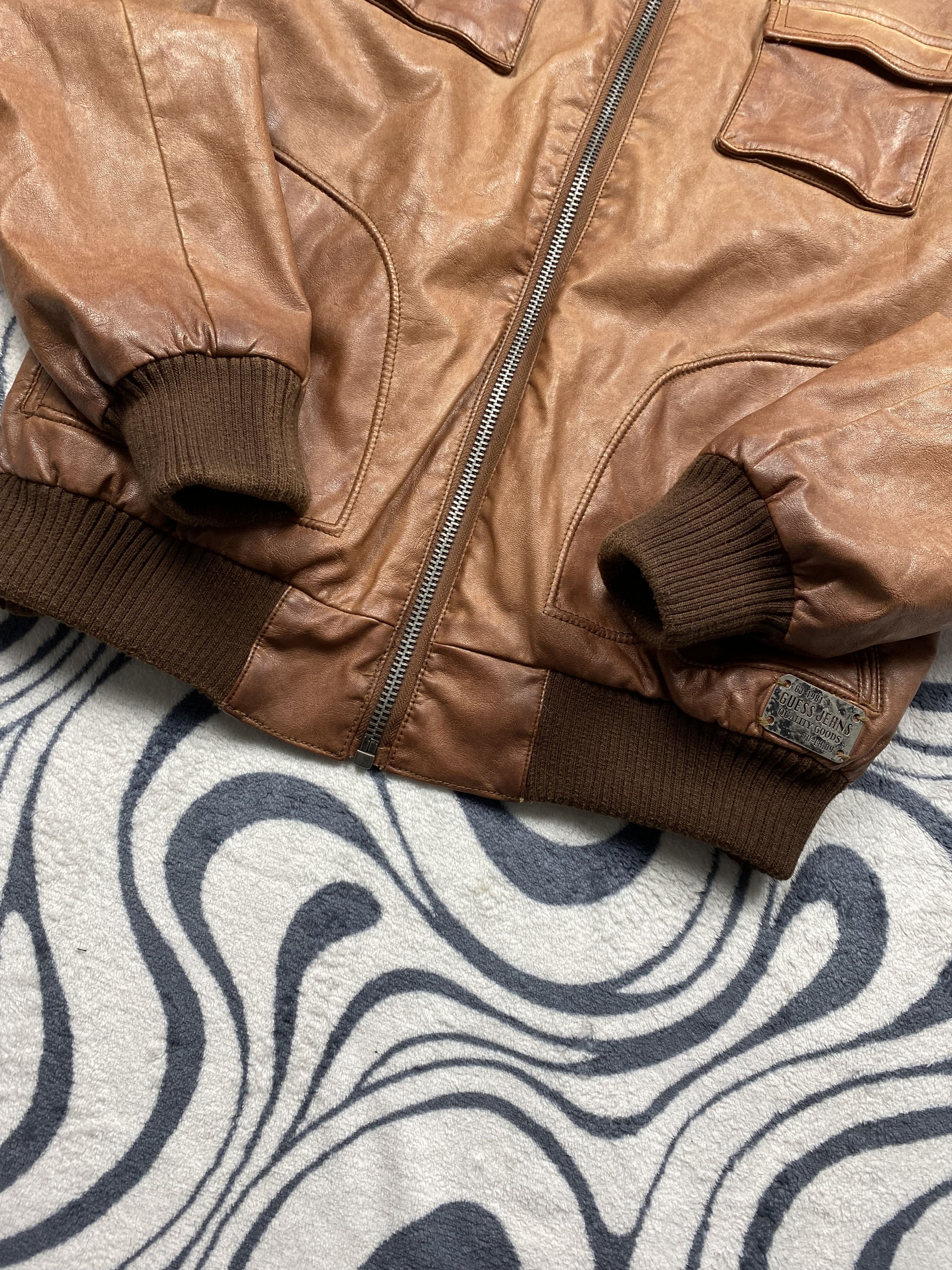 Guess Guess Jeans USA Vintage Mens Leather Jacket Size US M / EU 48-50 / 2 - 3 Thumbnail