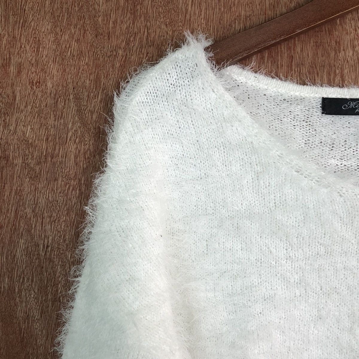 Homespun Knitwear Mounsoin Femene Shag Shaggy Fur Mohair Knitwear #6632 Size L / US 10 / IT 46 - 6 Thumbnail