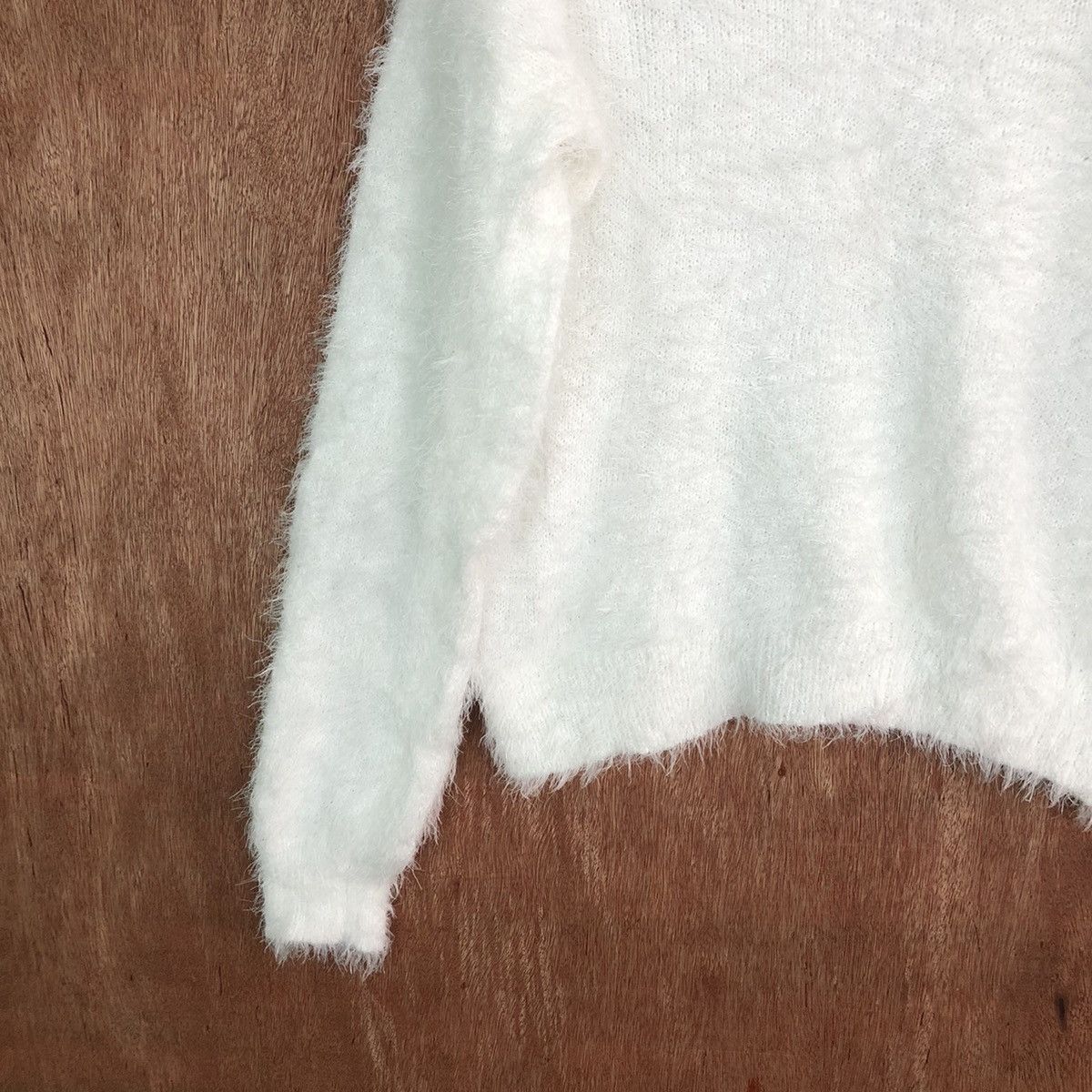 Homespun Knitwear Mounsoin Femene Shag Shaggy Fur Mohair Knitwear #6632 Size L / US 10 / IT 46 - 10 Thumbnail