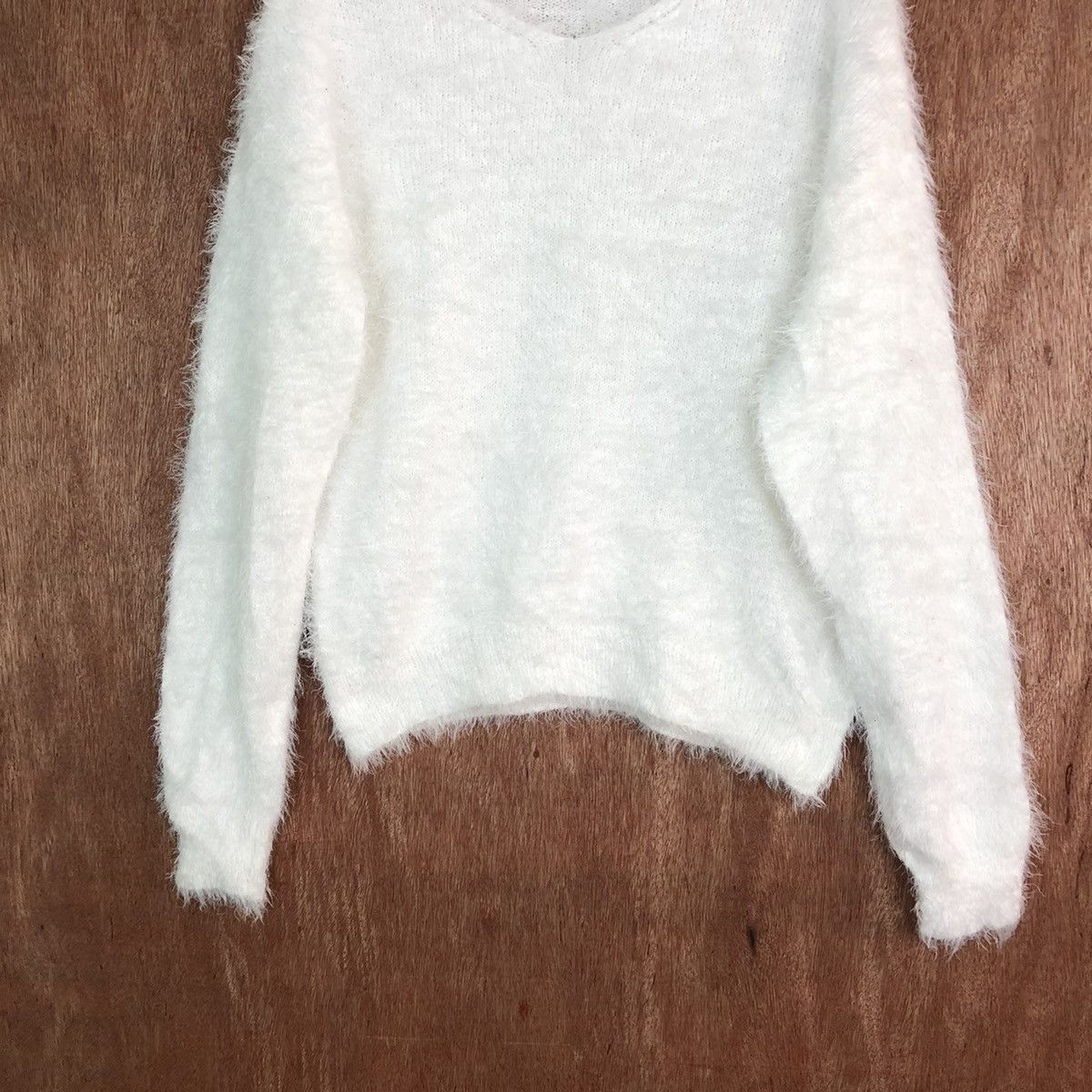 Homespun Knitwear Mounsoin Femene Shag Shaggy Fur Mohair Knitwear #6632 Size L / US 10 / IT 46 - 3 Thumbnail