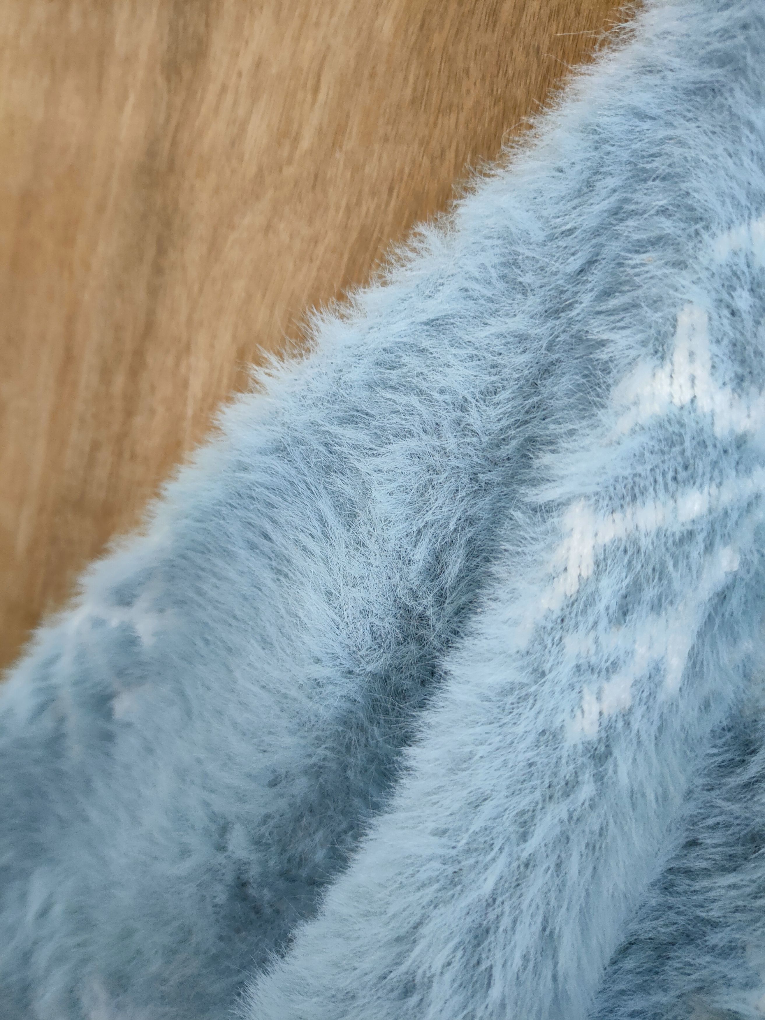 Homespun Knitwear × Japanese Brand Snow flake design mohair shaggy soft fur knitwear #46-928 Size US S / EU 44-46 / 1 - 5 Thumbnail