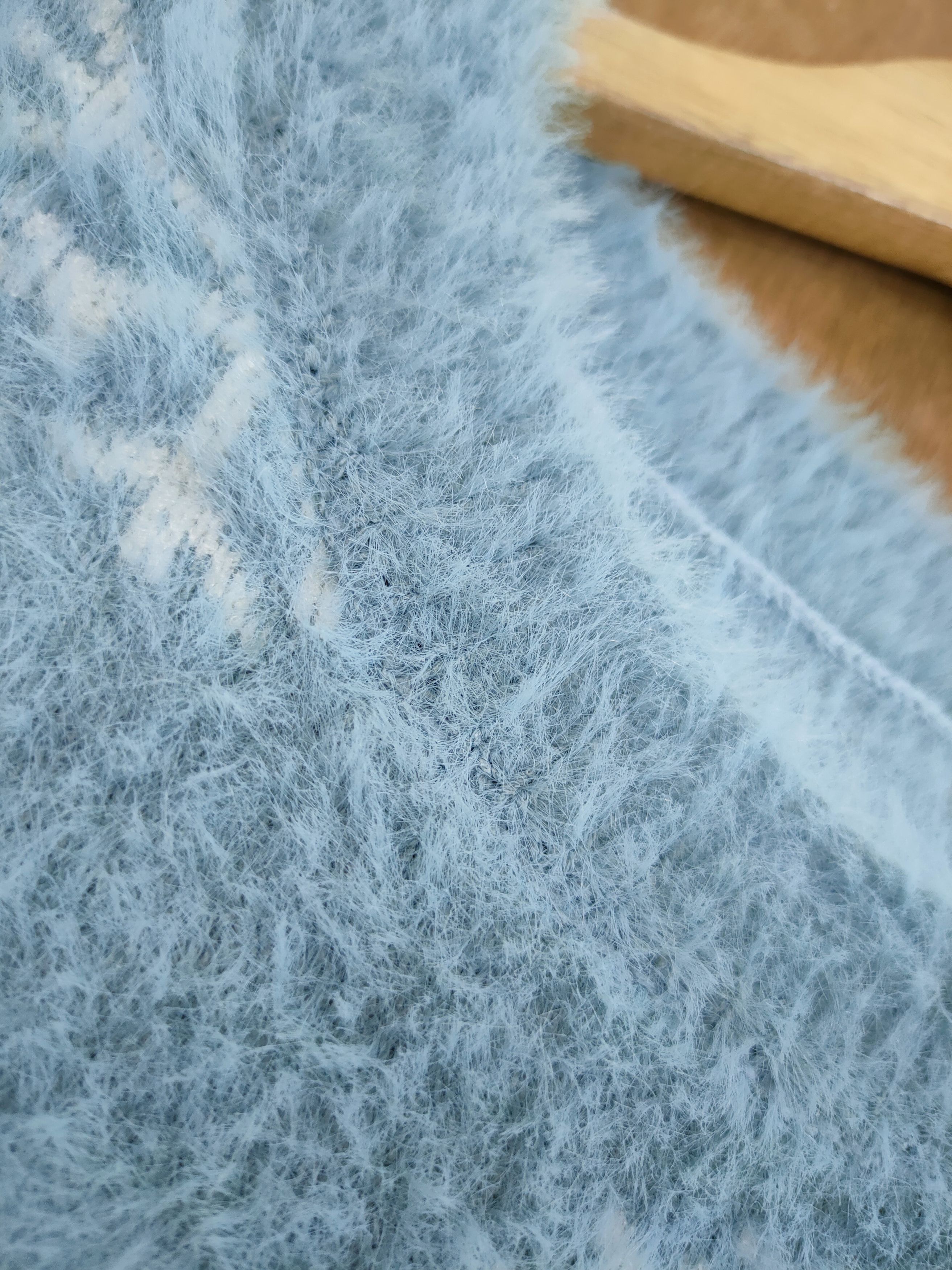 Homespun Knitwear × Japanese Brand Snow flake design mohair shaggy soft fur knitwear #46-928 Size US S / EU 44-46 / 1 - 4 Thumbnail