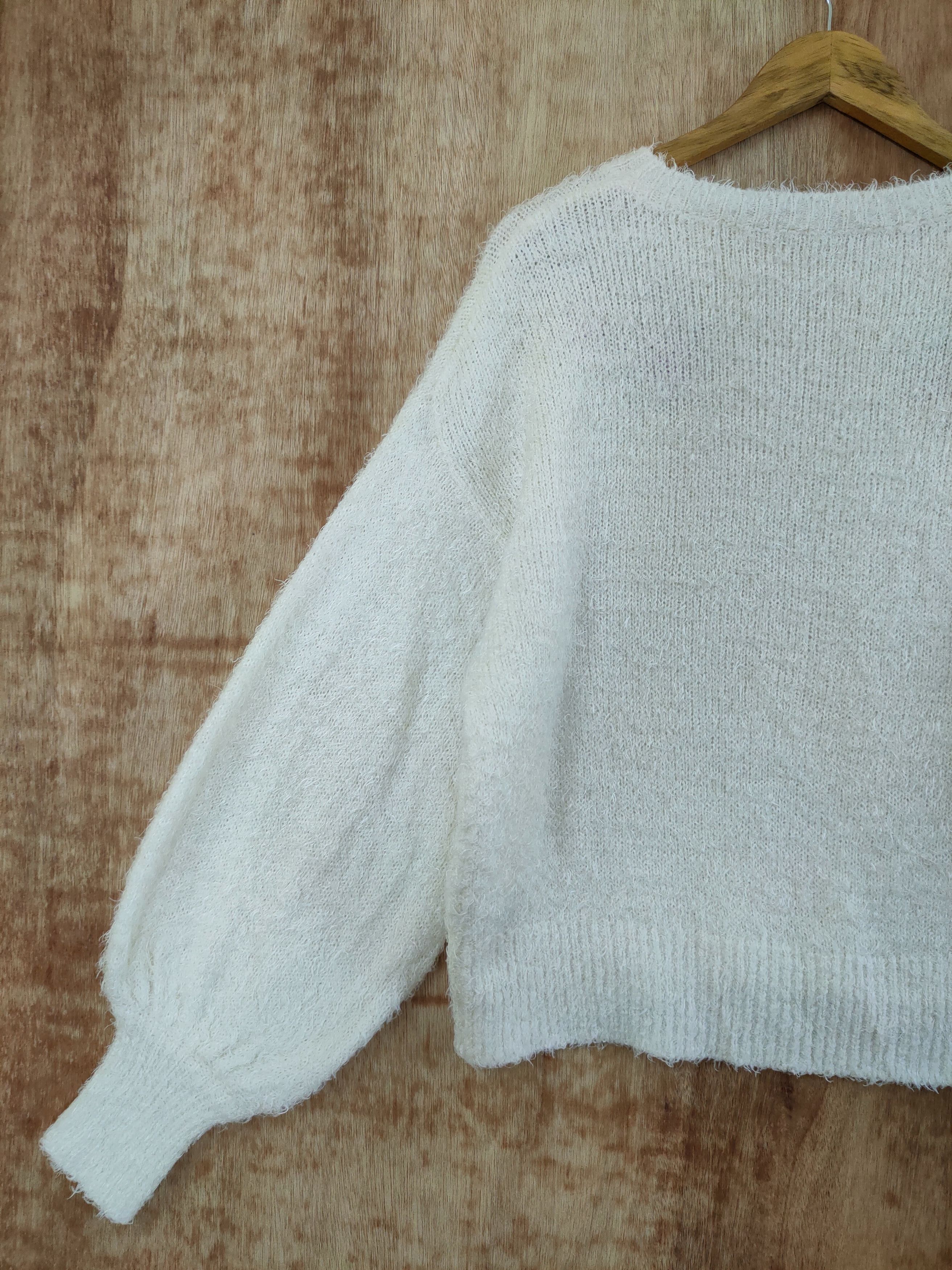 Japanese Brand DL GU art mohair soft fur knitwear japan shag shaggy #46-489 Size S / US 4 / IT 40 - 9 Thumbnail