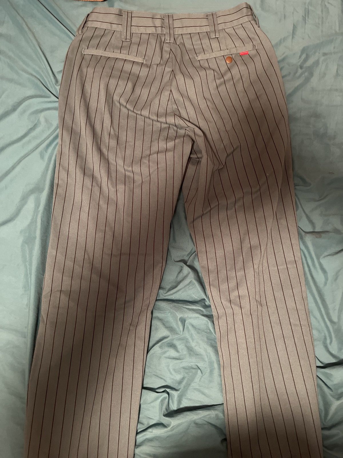 Supreme Supreme Striped Blue Work Pants Size US 30 / EU 46 - 2 Thumbnail
