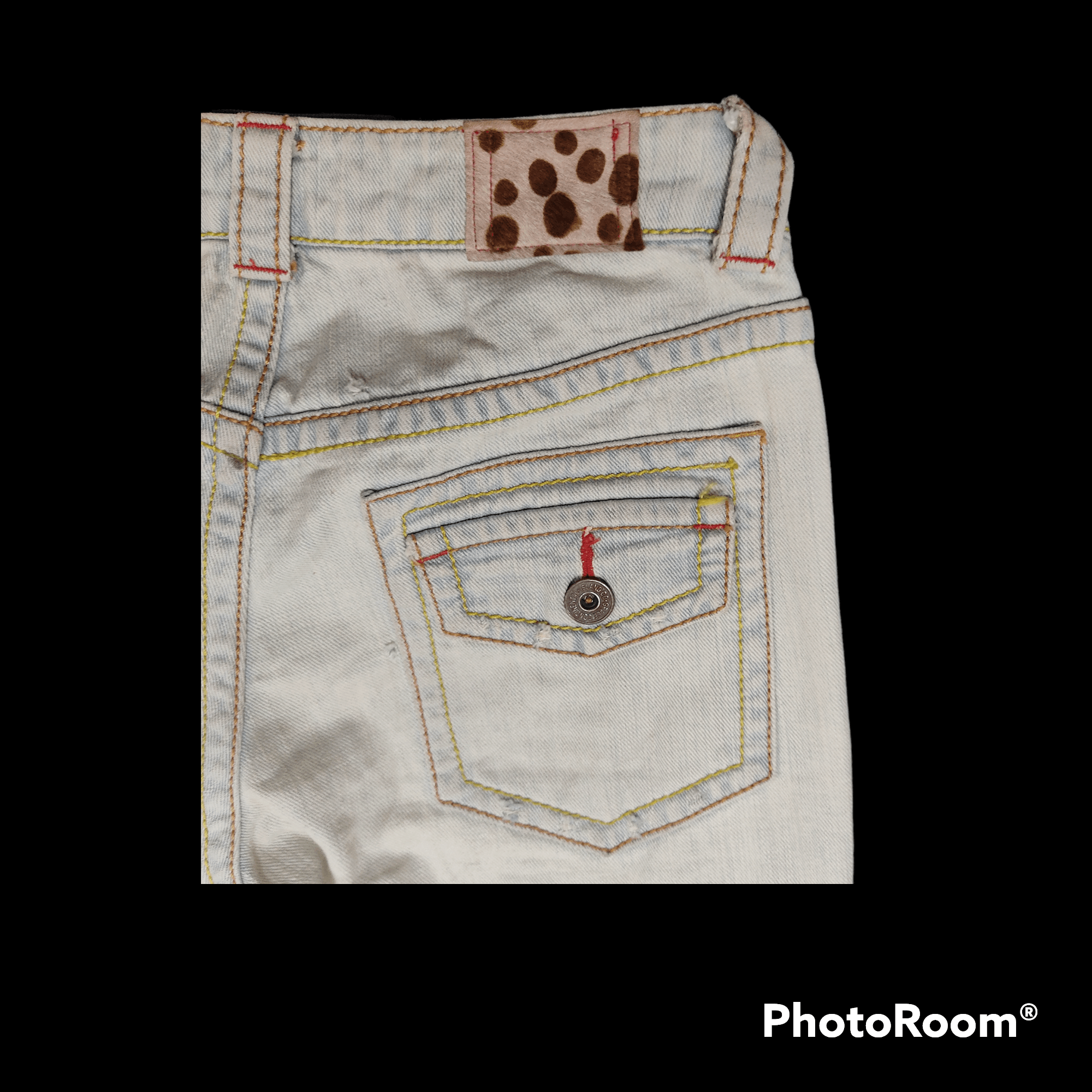 Hysteric Glamour Grace Continental - Island Co. Distressed Flare Jeans Size 29" - 4 Thumbnail